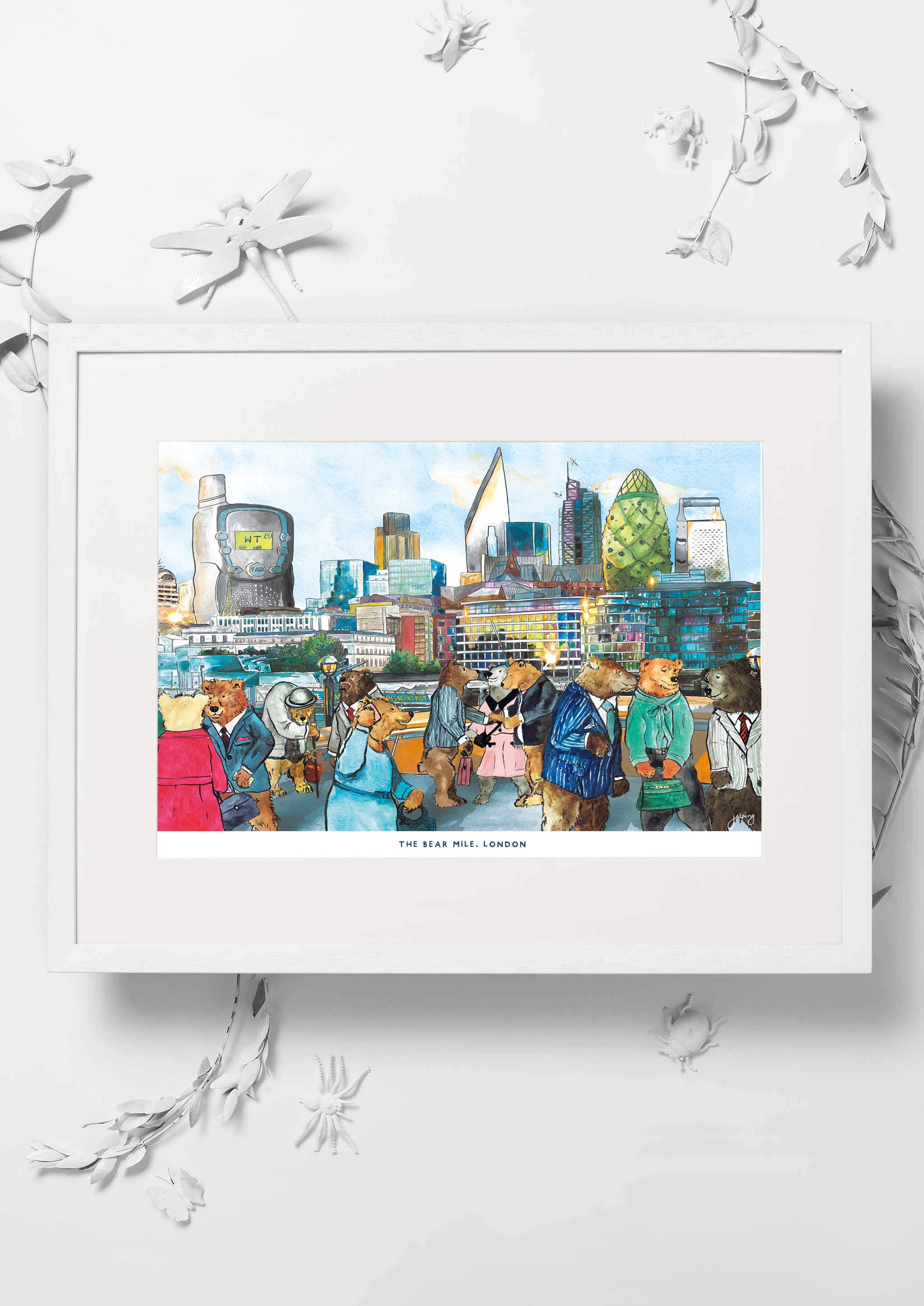 The Bear Mile Nursery Art Print