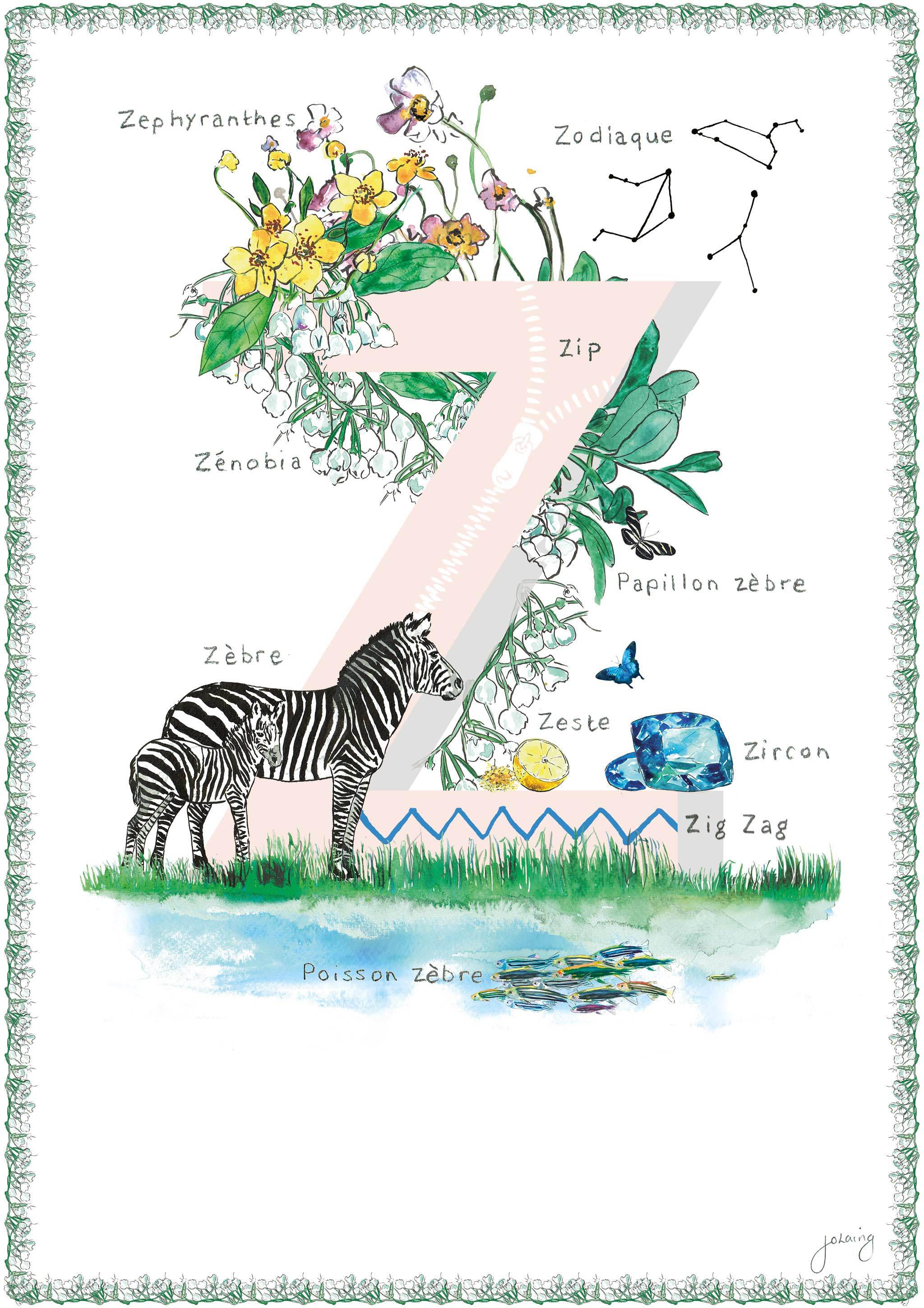 Jo Laing - Giclée Fine Art Print - French Nursery Art and Illustration