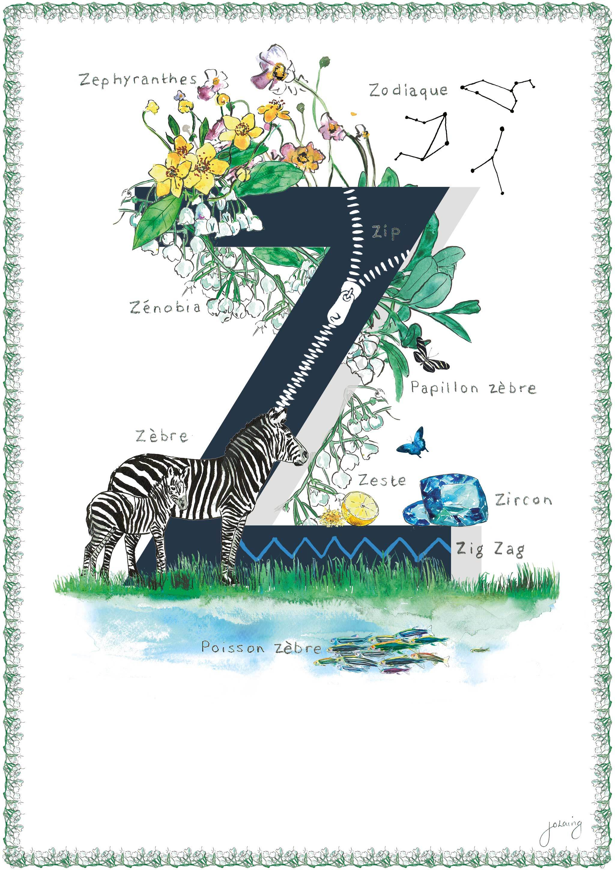 Jo Laing - Giclée Fine Art Print - French Nursery Art and Illustration