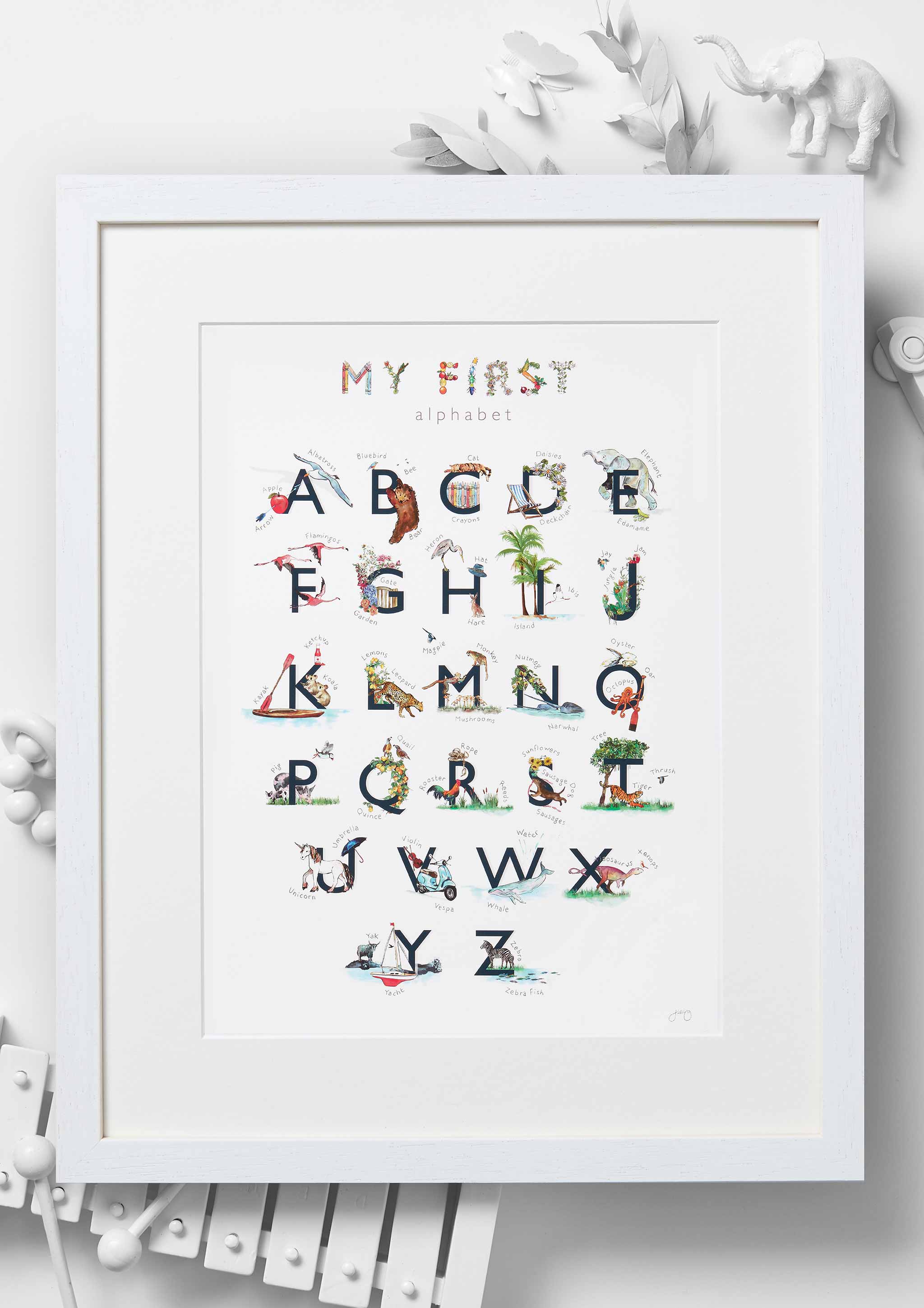 Personalised alphabet prints