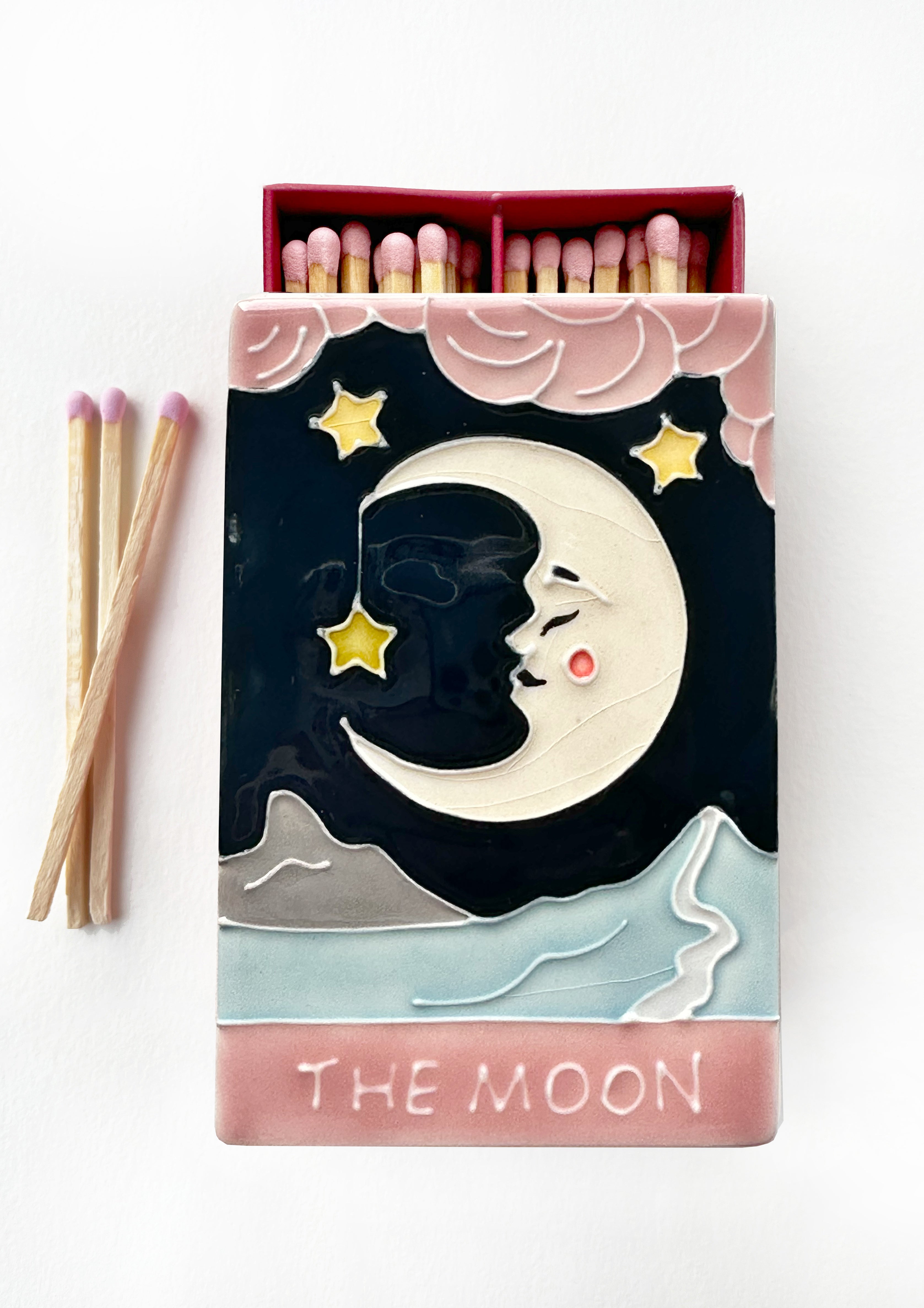 SAMPLE The Moon Ceramic Matchbox - b