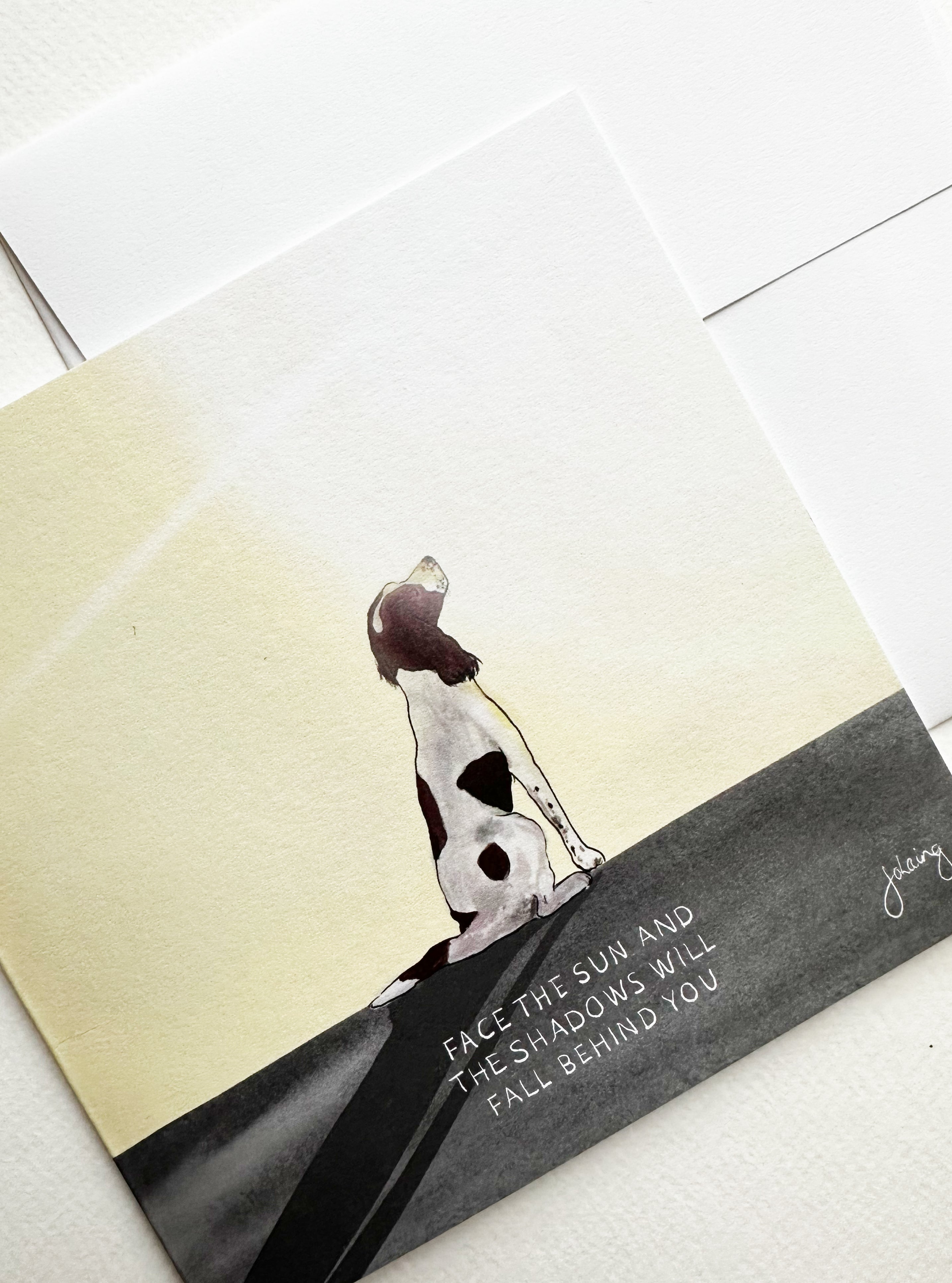 Face the Shadows Greeting Card