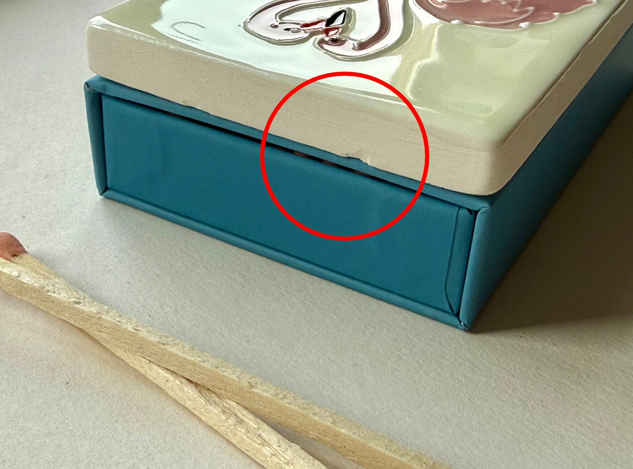 Sample B - Moi et Toi Ceramic Matchbox