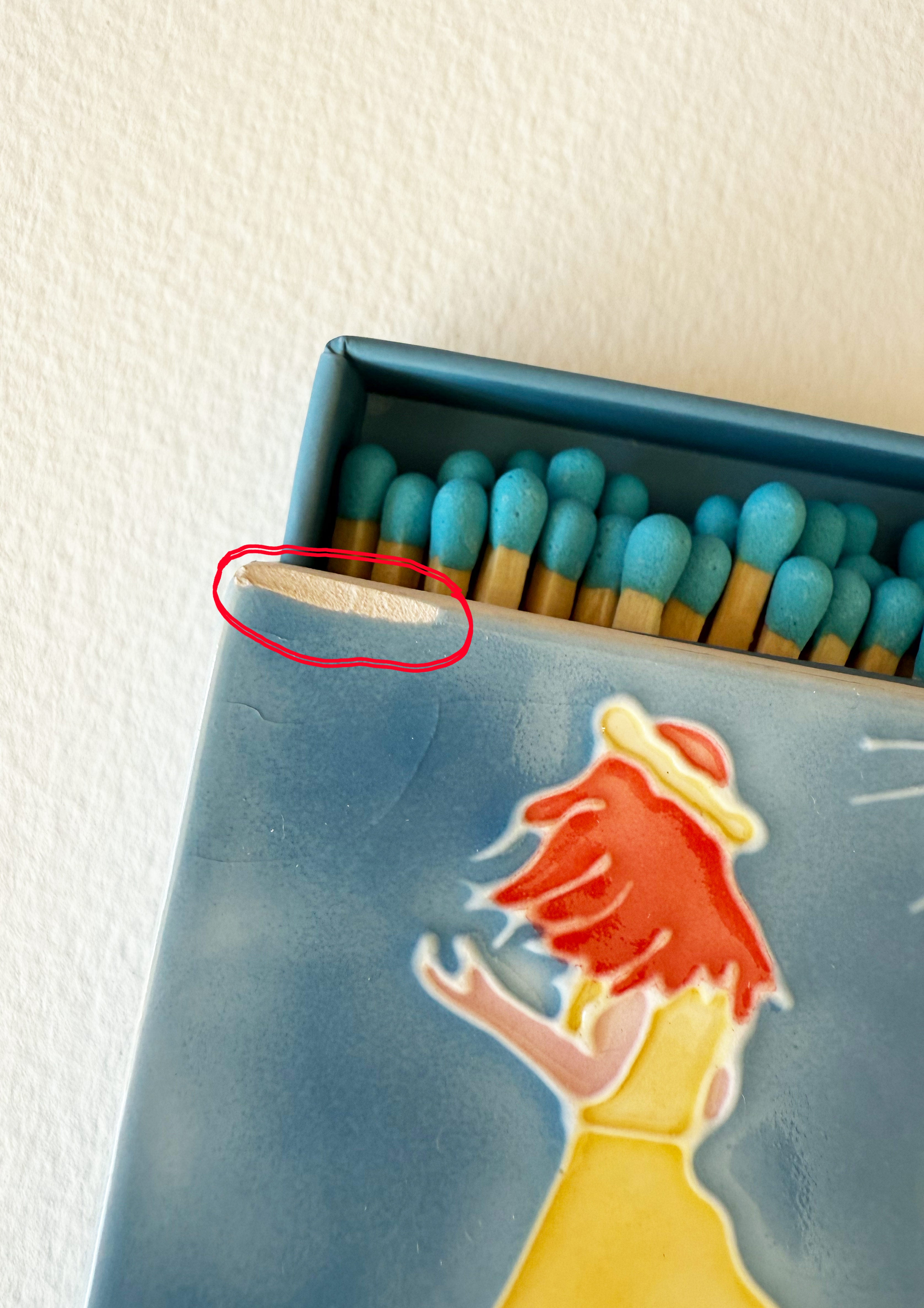 SAMPLE - The Fool Ceramic Matchbox C