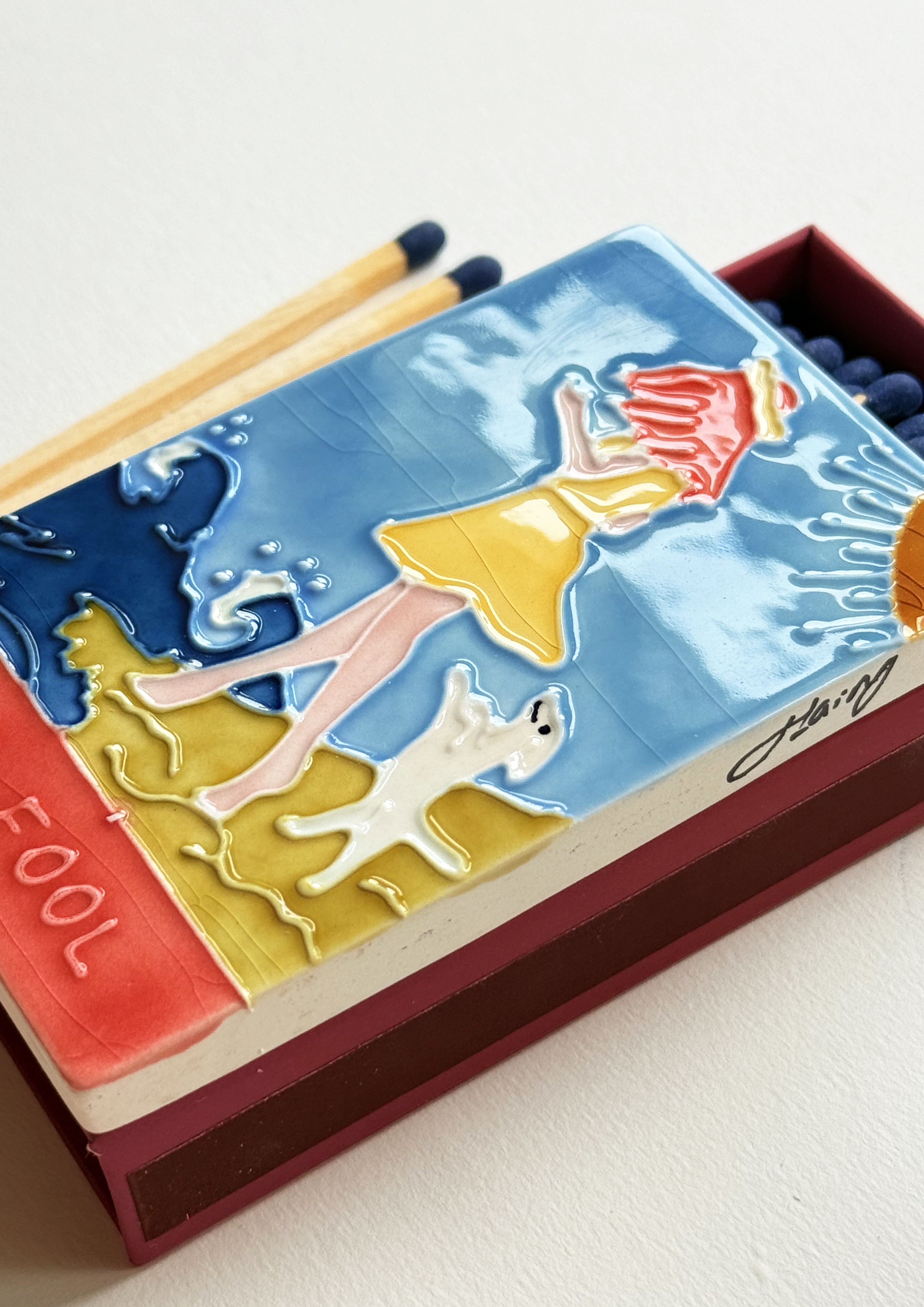 The Fool Ceramic Matchbox Sample
