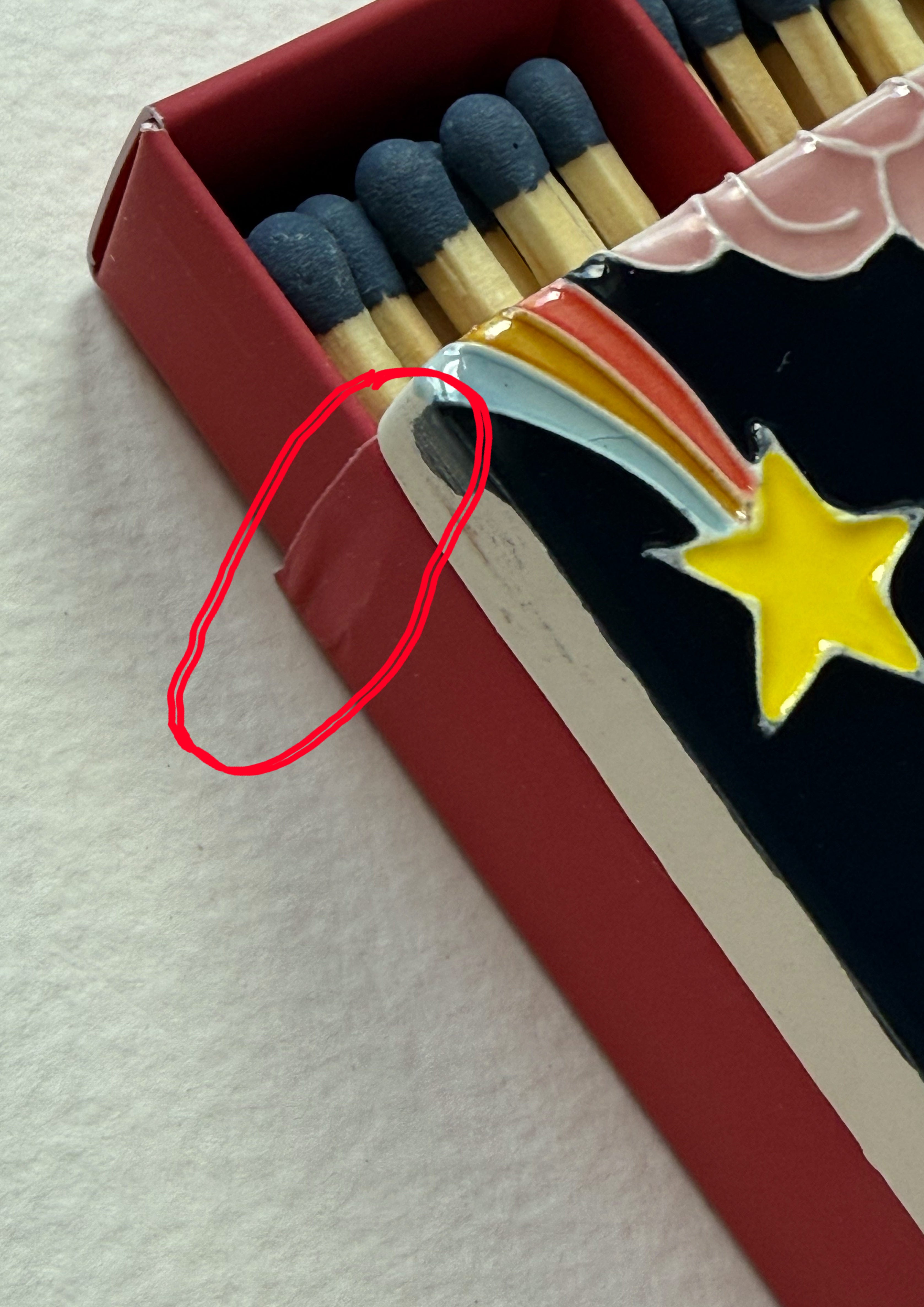 SAMPLE - The Lovers Ceramic Matchbox B