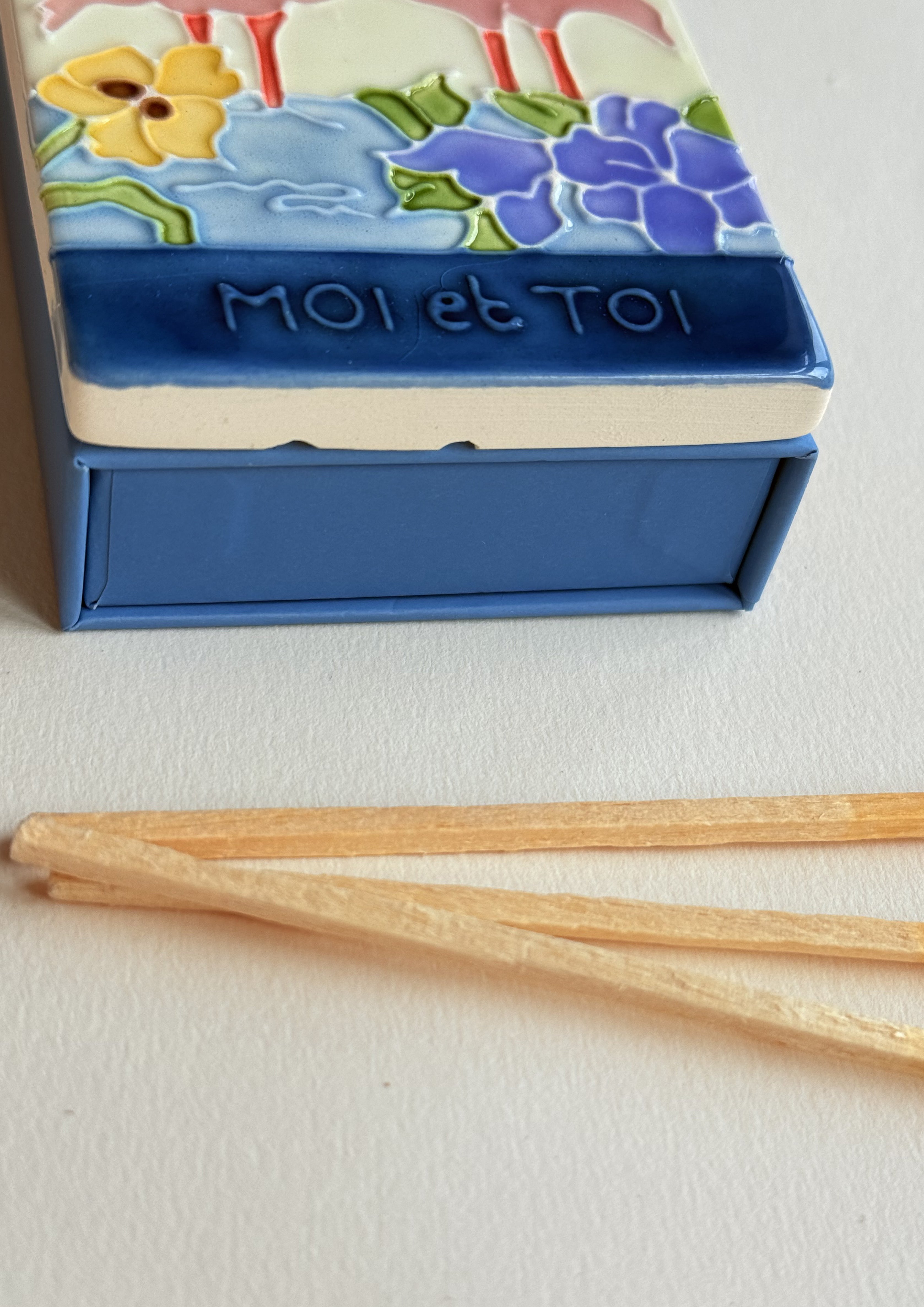 Moi et Toi - Ceramic Matchbox Sample B