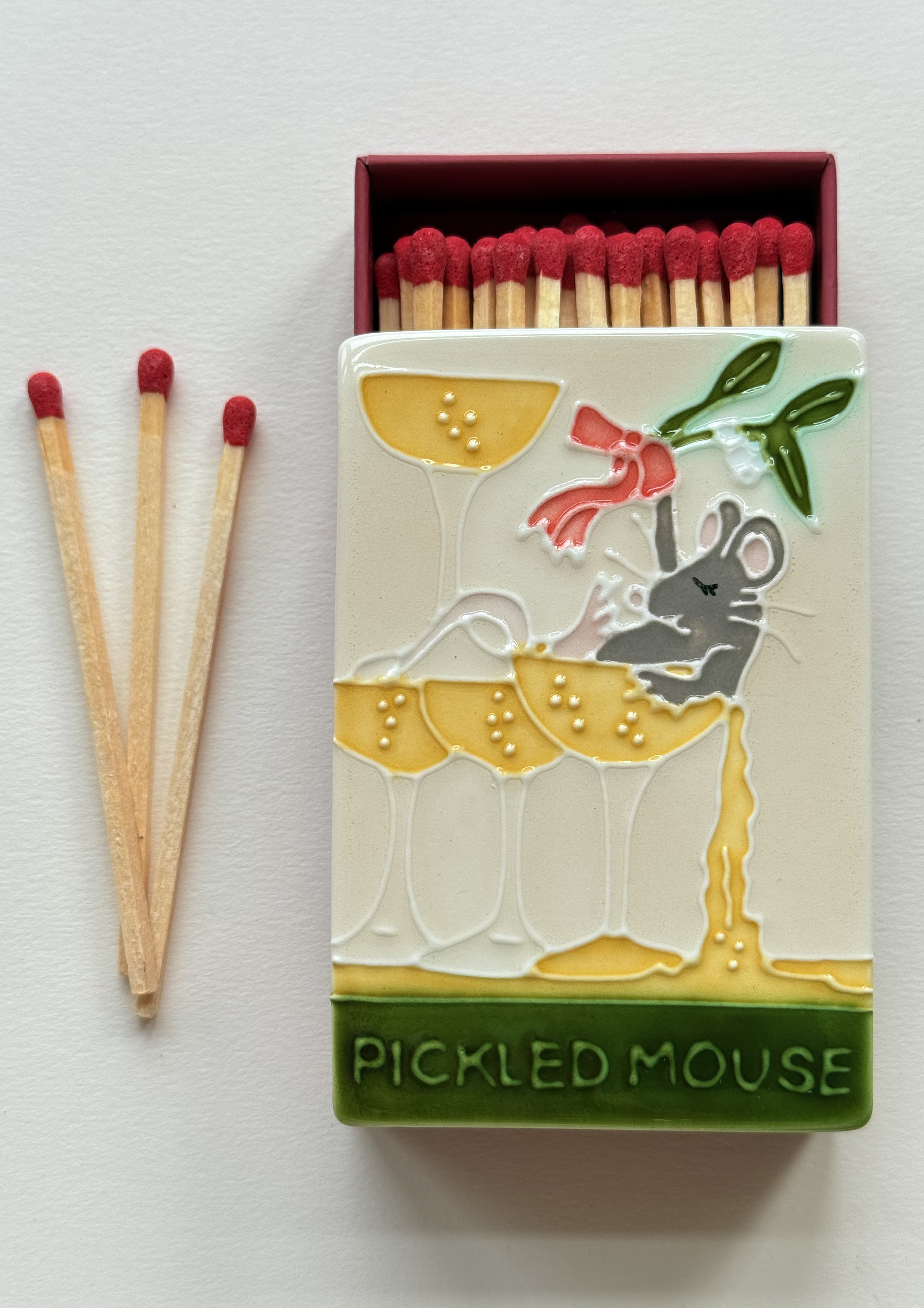 The Pickled Mouse - Ceramic Matchbox Sample