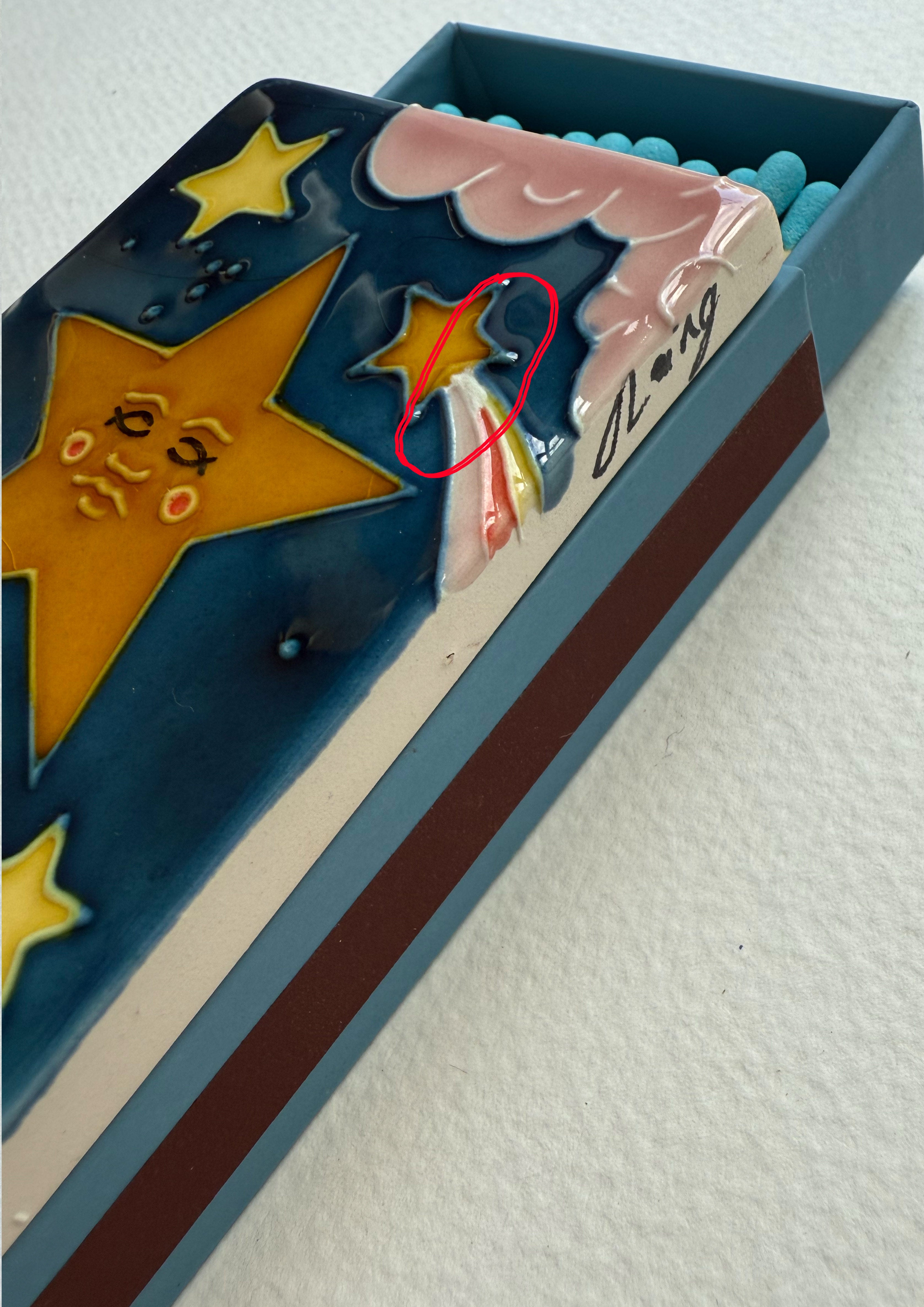 SAMPLE - The Star Ceramic Matchbox B