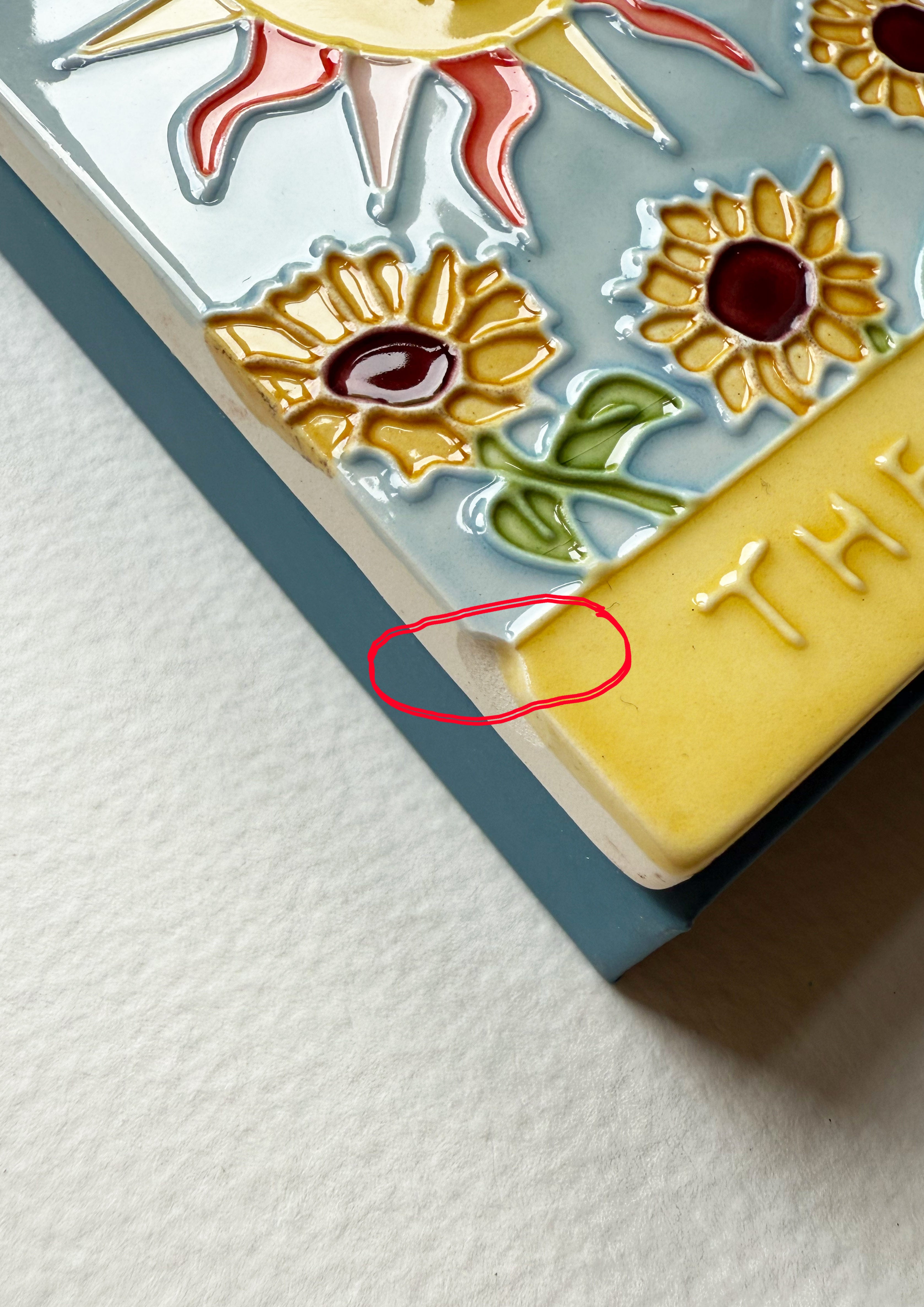 SAMPLE - The Sun Ceramic Matchbox B