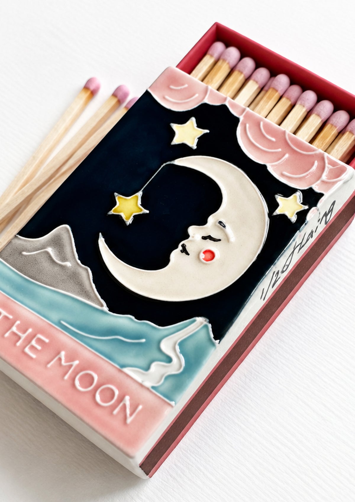 The Moon II Ceramic Matchbox