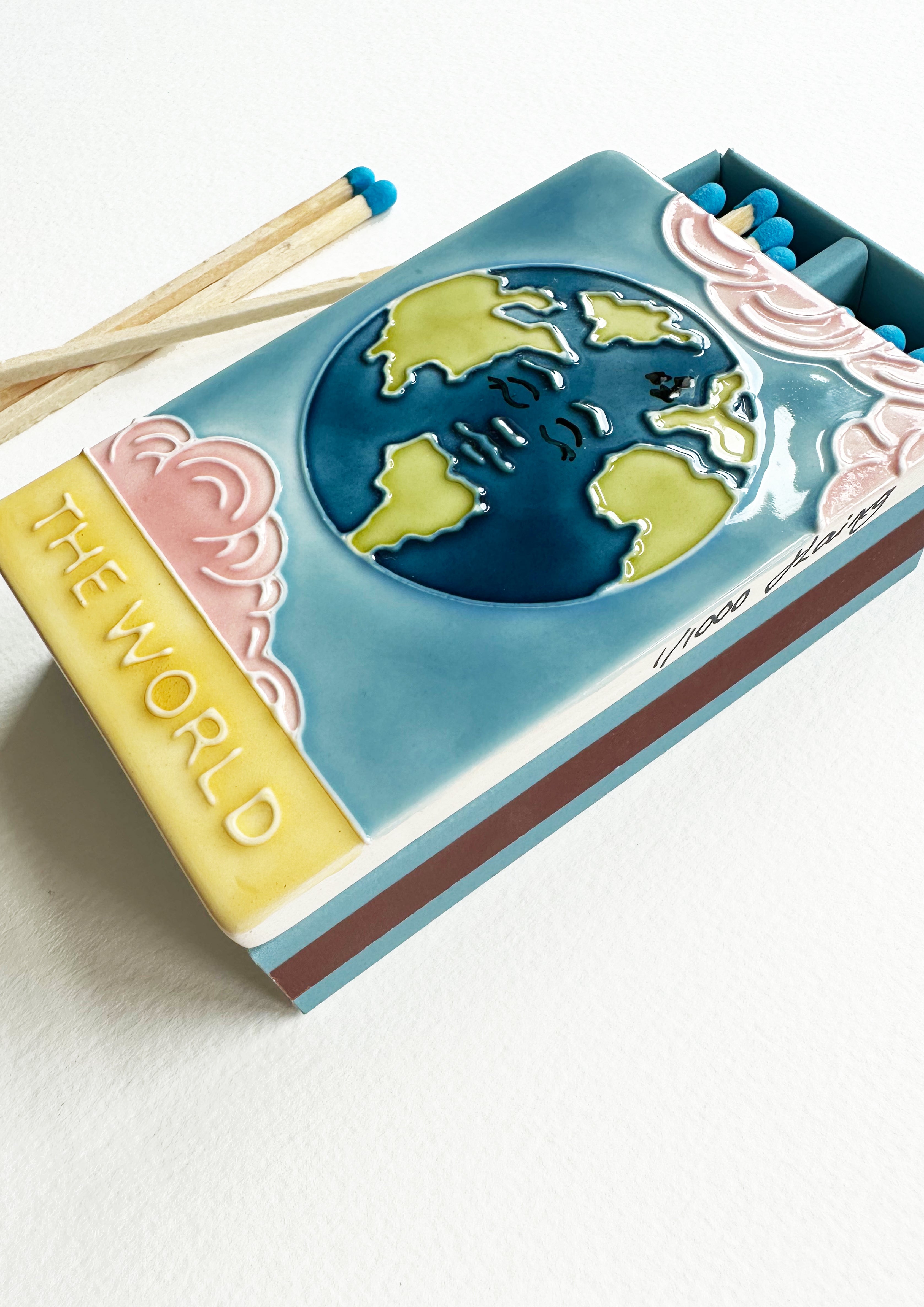 SAMPLE The World Ceramic Matchbox