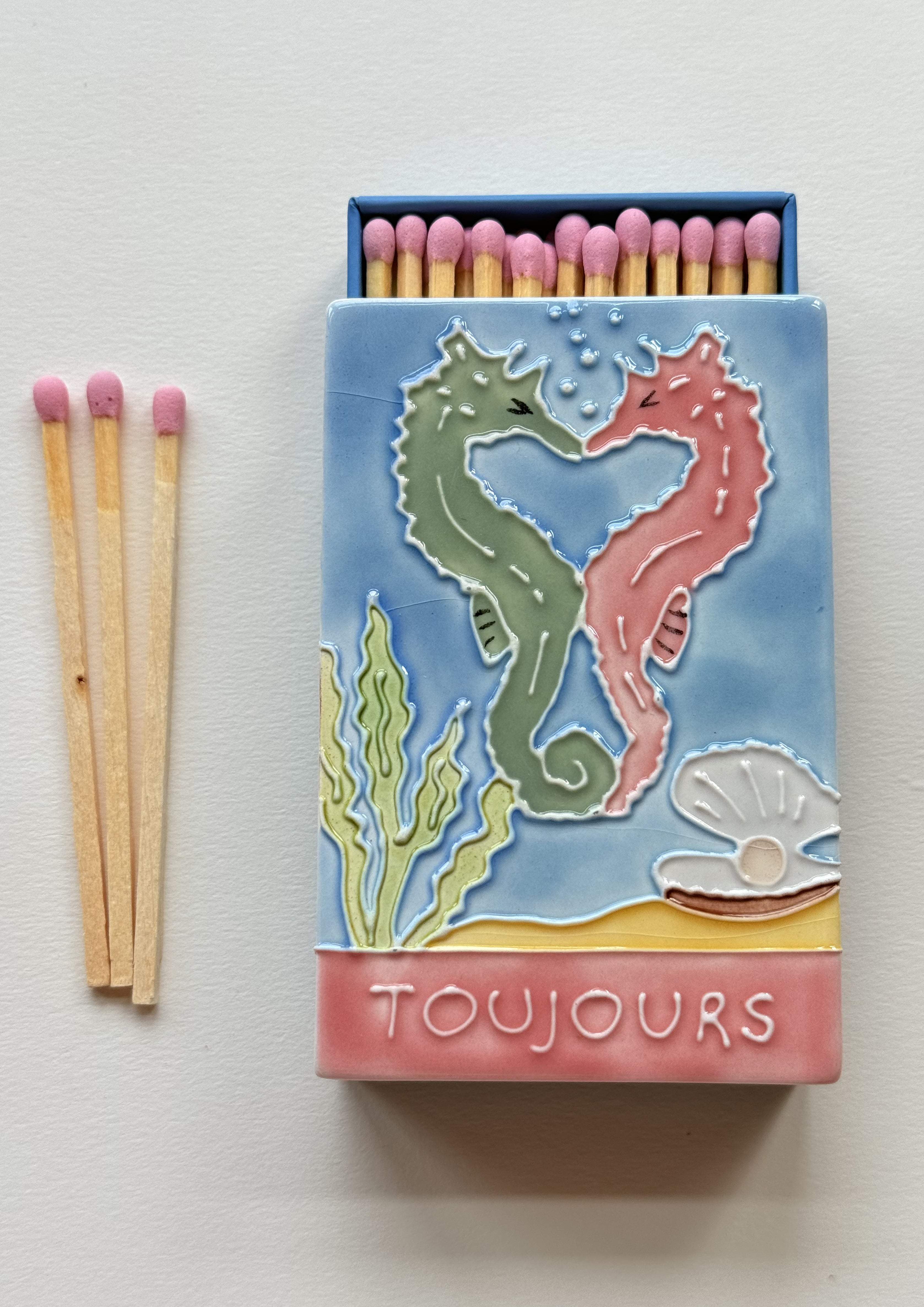 Toujours Ceramic Matchbox Sample