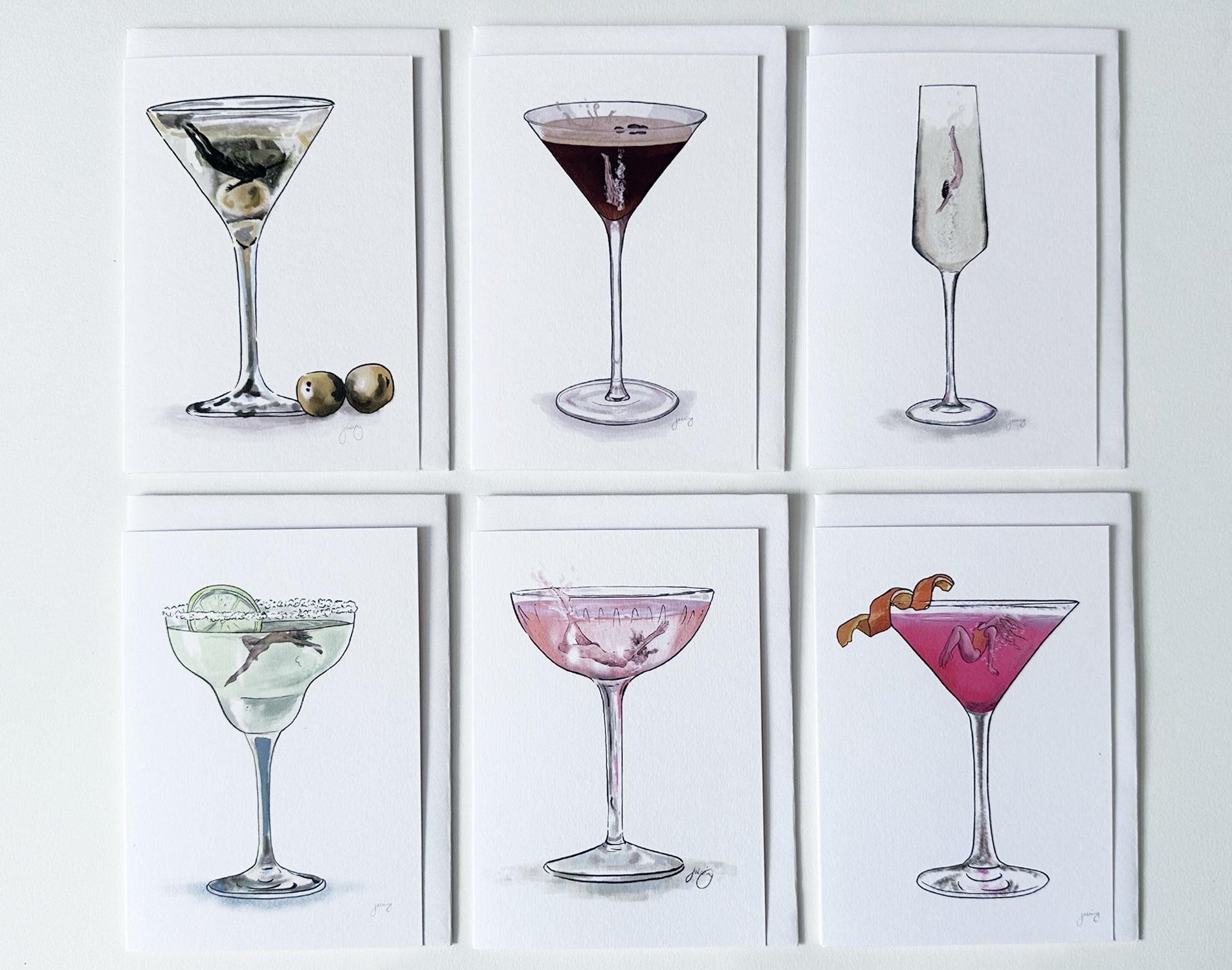 Cocktail Greeting Cards