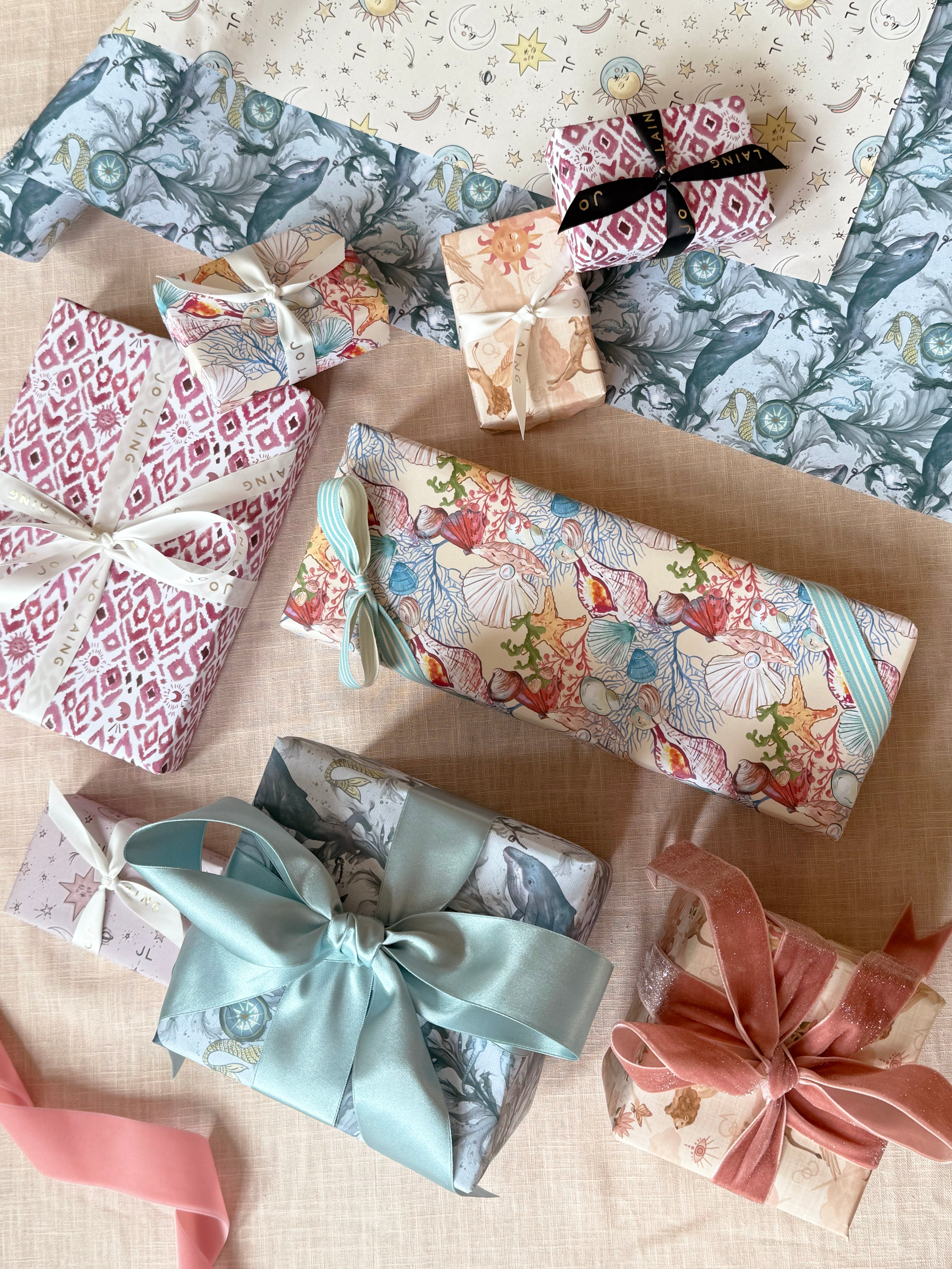 Luxury Gift Wrap - 5 Sheets - Mixed Designs