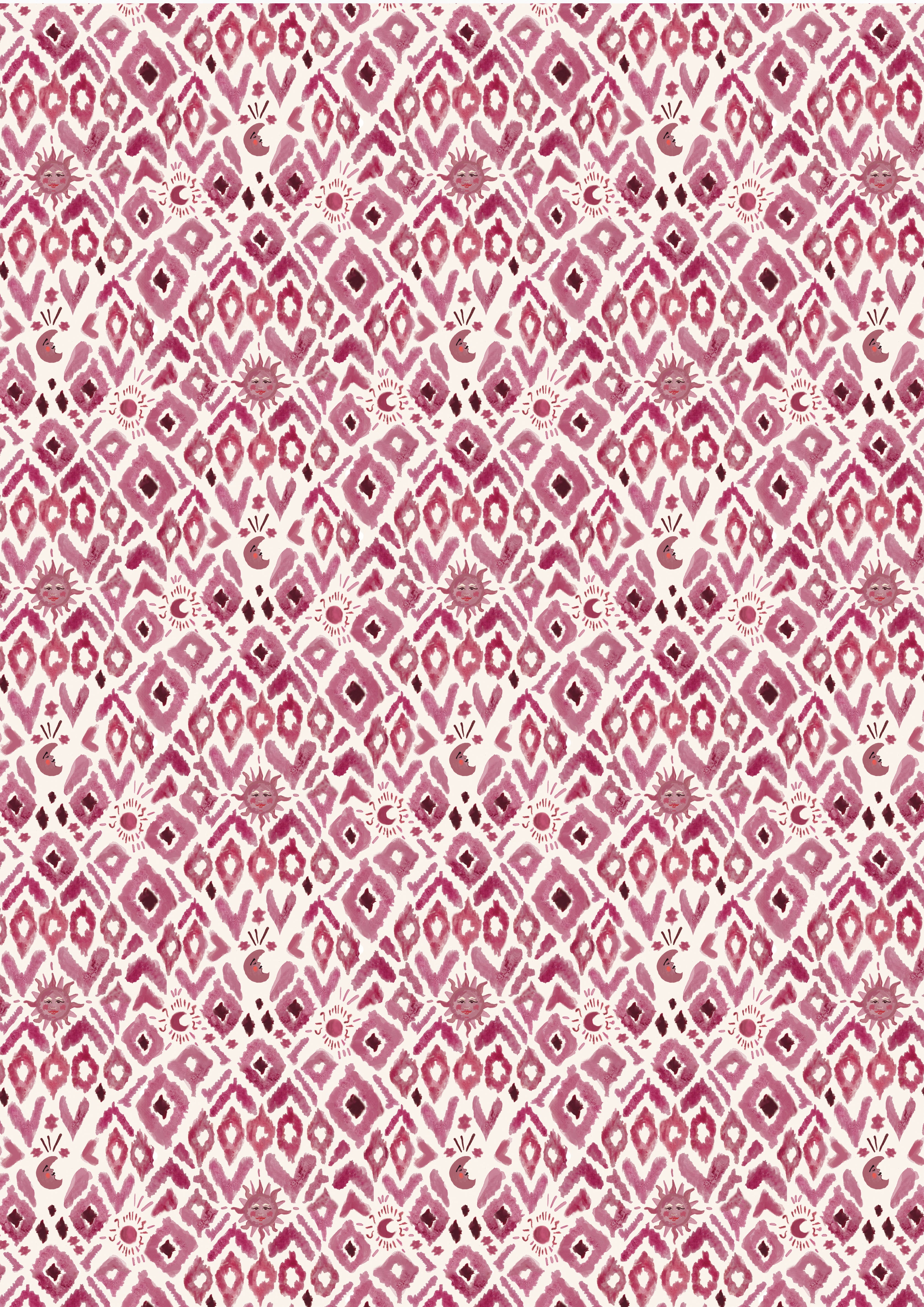 Luxury Gift Wrap - 5 Sheets - Ikat Summer