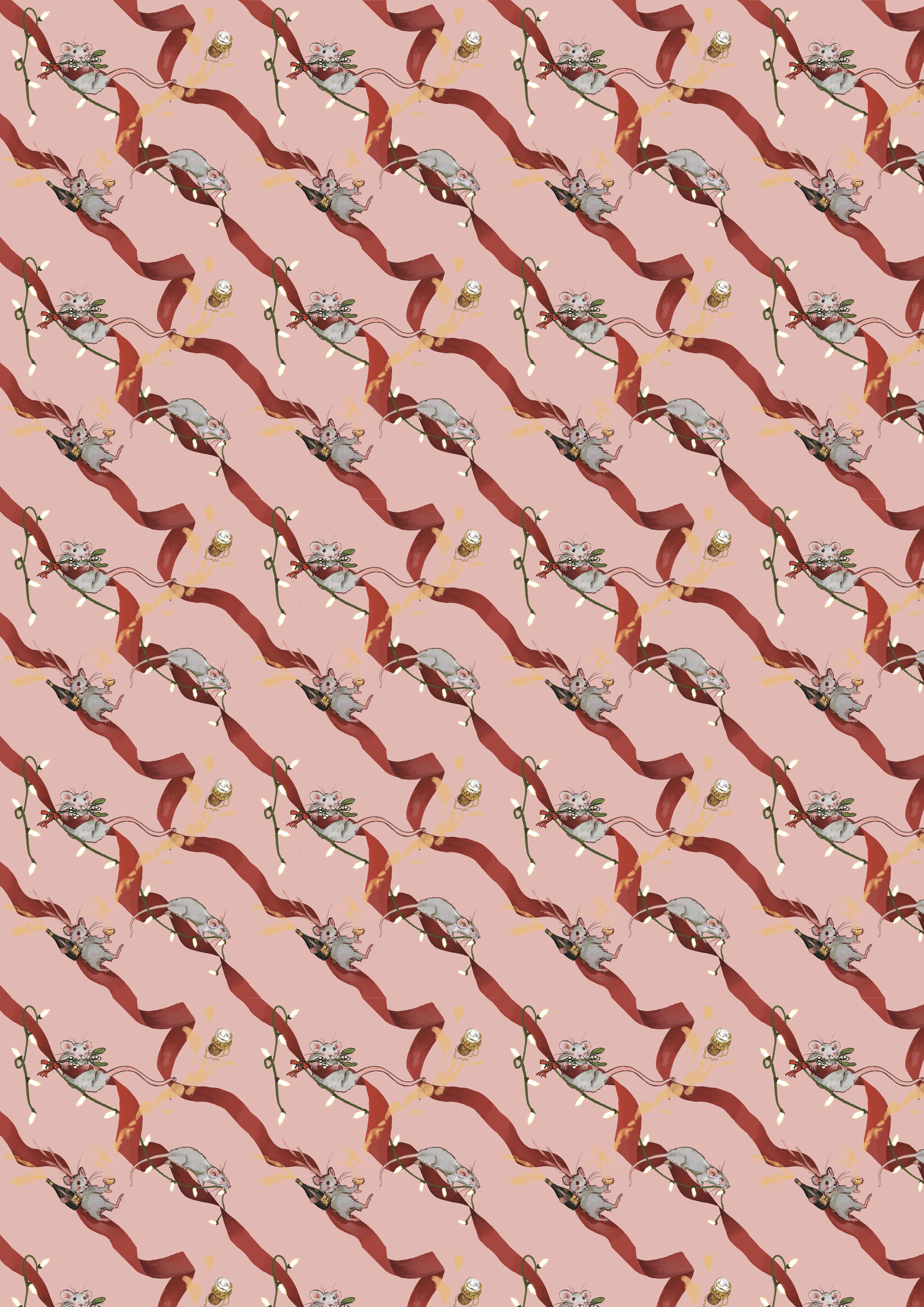 Luxury Wrapping Paper - 5 Sheets - Pickled Mouse
