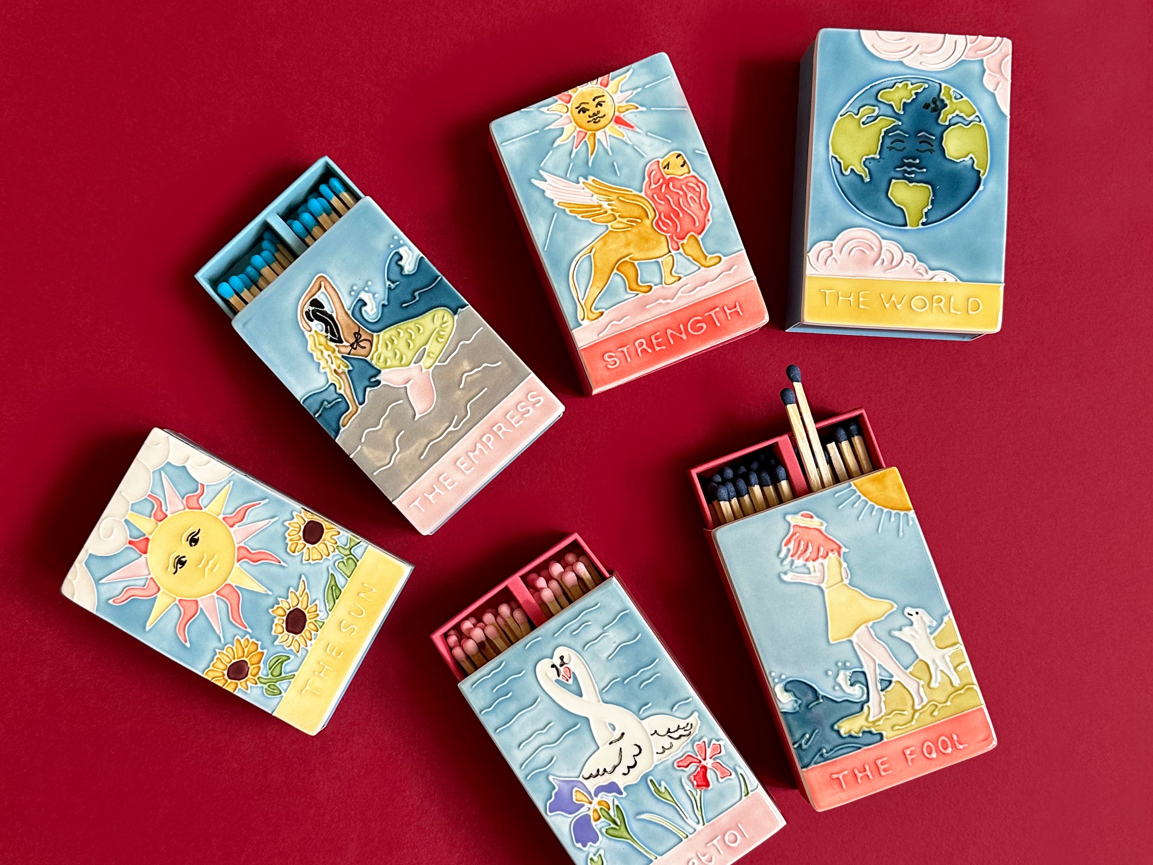 Our bestselling ceramic matchboxes