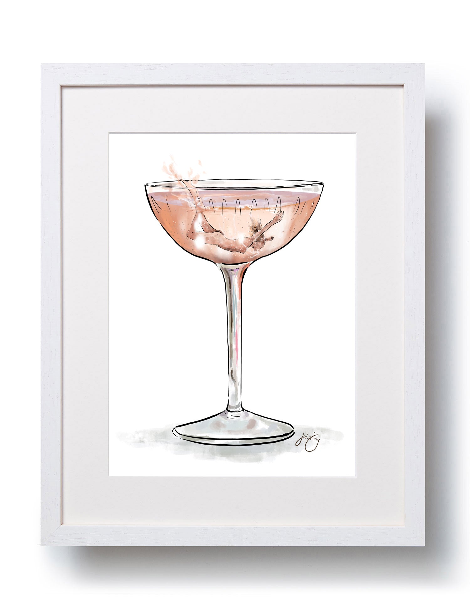 A4 Unframed Art Print - Make it a Rosé