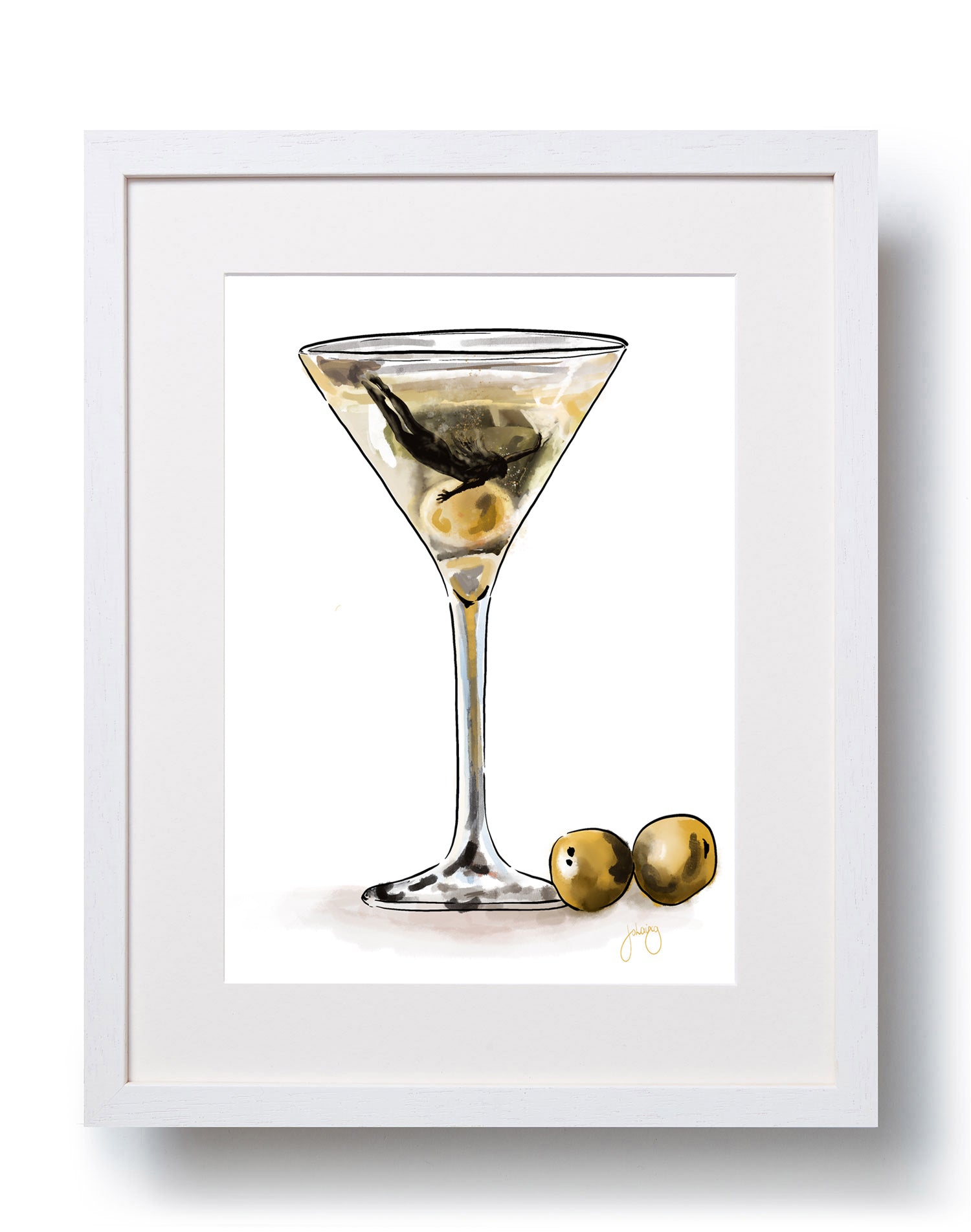 A4 Unframed Art Print - Martini Haze