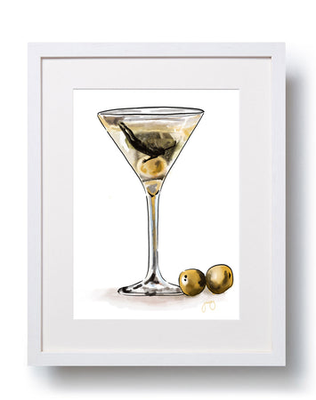 A4 Unframed Art Print - Martini Haze