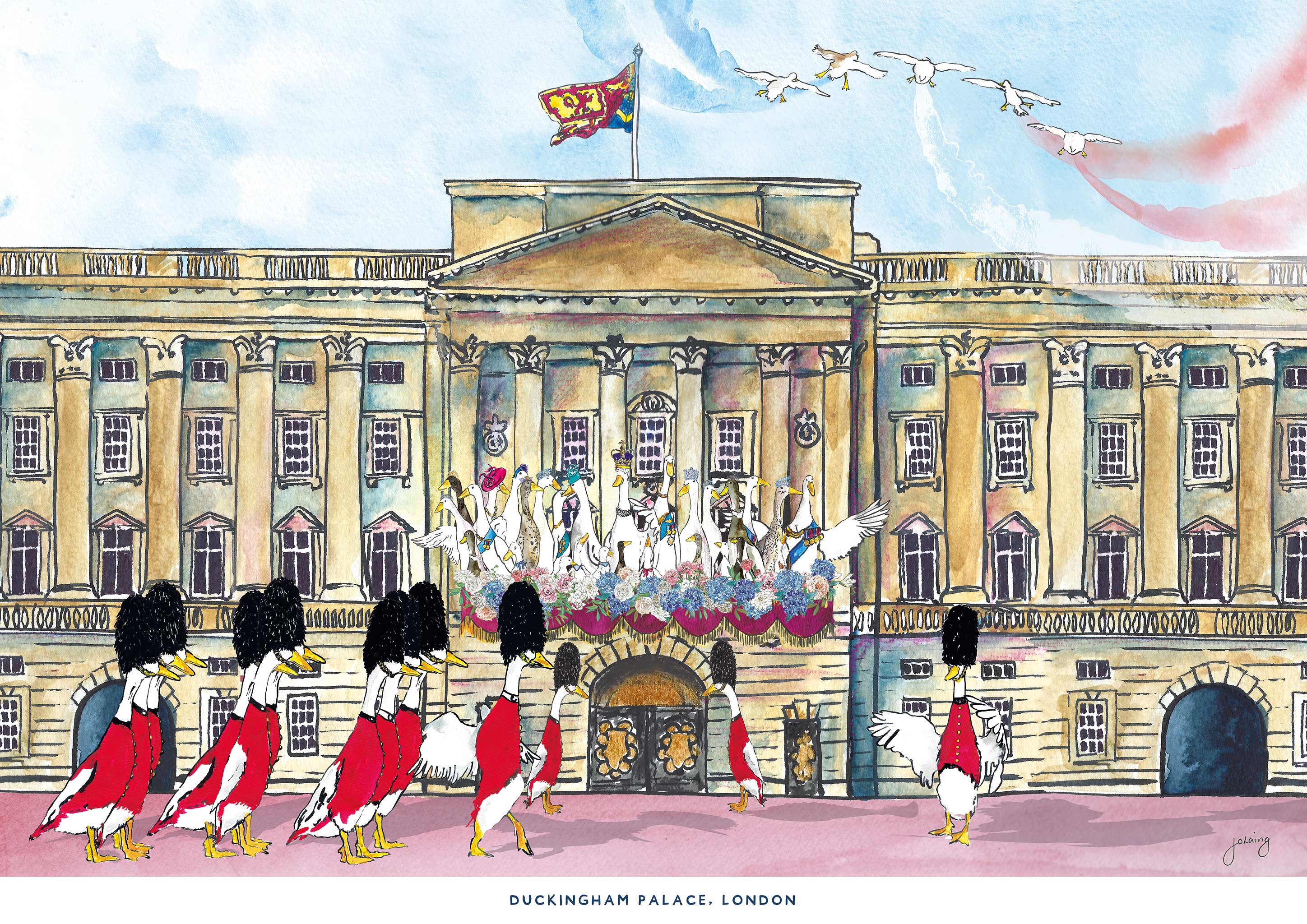 Duckingham Palace A3 - Unframed