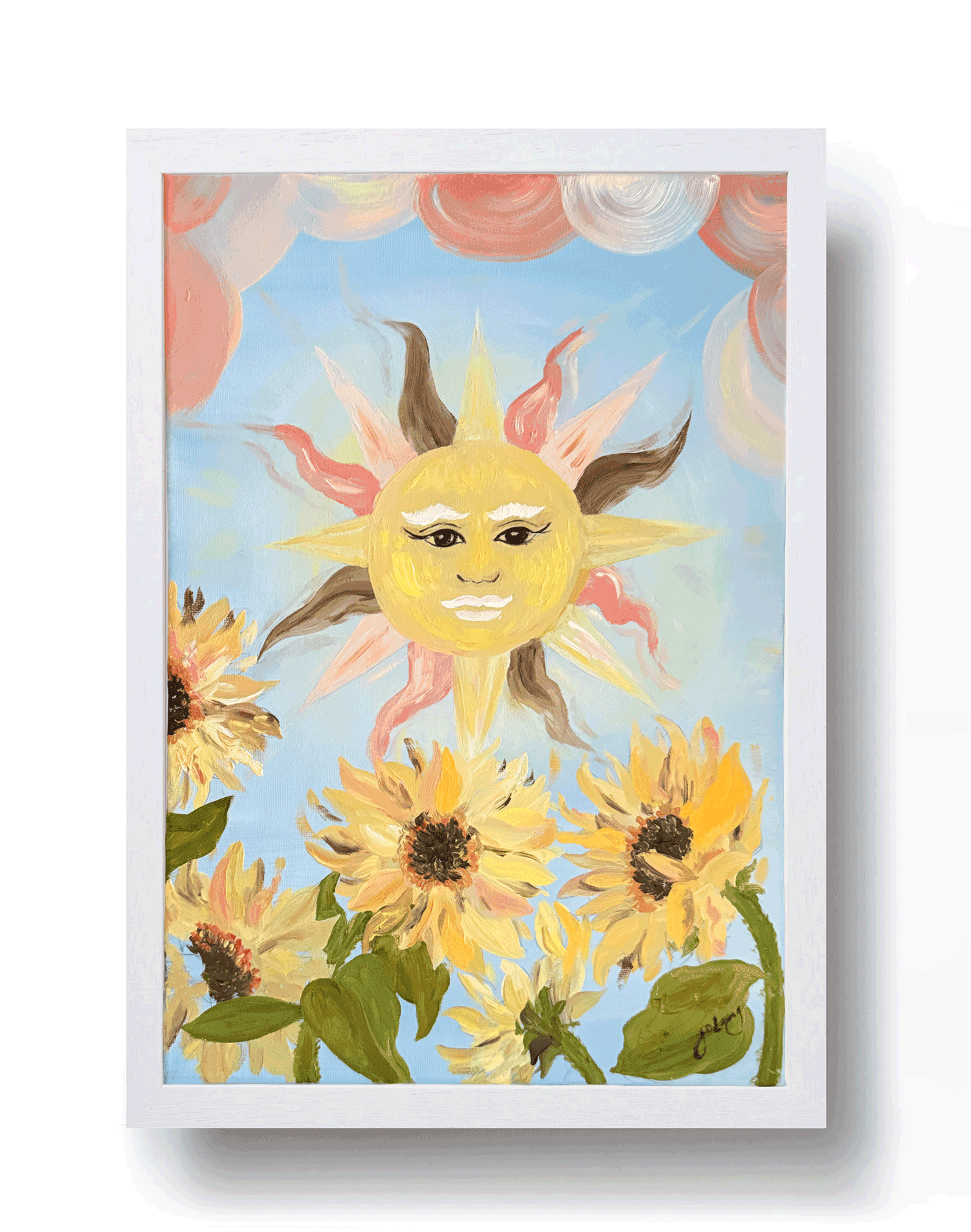 The Sun - Original Oil On Canvas