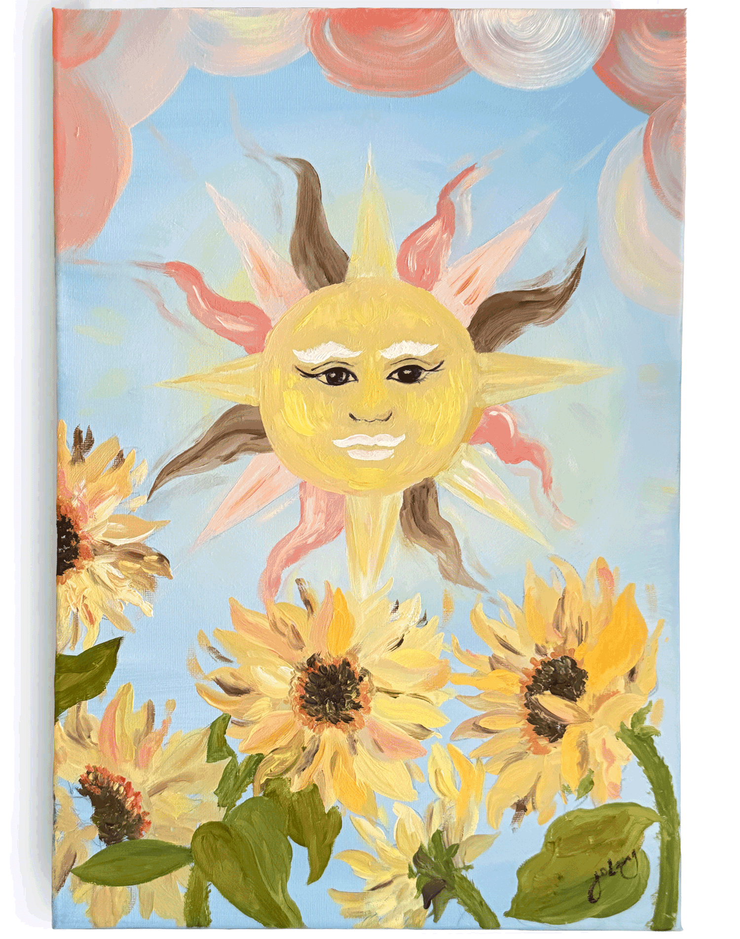 The Sun - Original Oil On Canvas