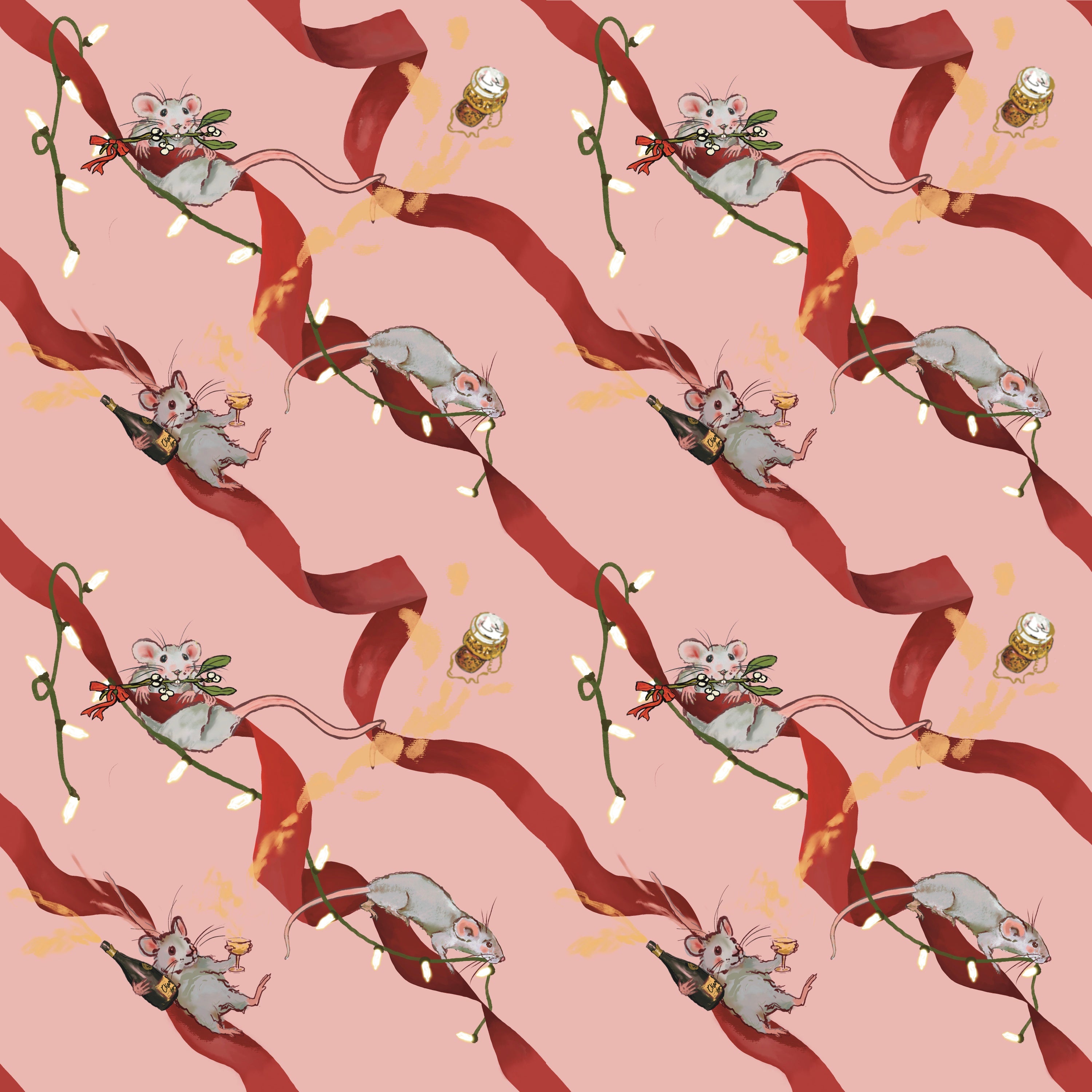 Luxury Wrapping Paper - 5 Sheets - Pickled Mouse