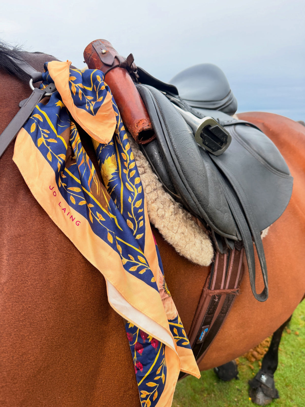 Fire Horse Silk Scarf