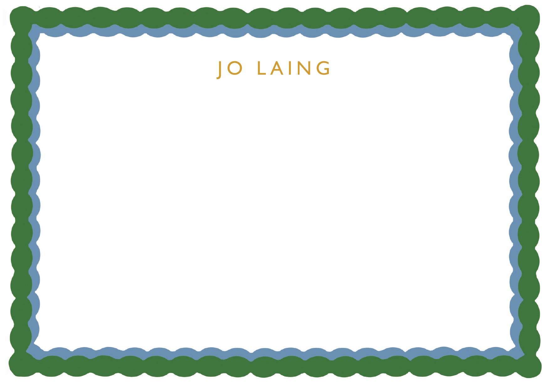 Jo Laing Bespoke Luxury Stationery Collection, Personalised with your name and Address