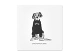 Jo Laing - Christopher Dane Dogs In Vogue Greeting Card - luxury stationery made in England