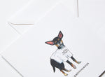 Jo Laing - Balenciaga Dogs in Vogue Greeting Card - luxury stationery made in England