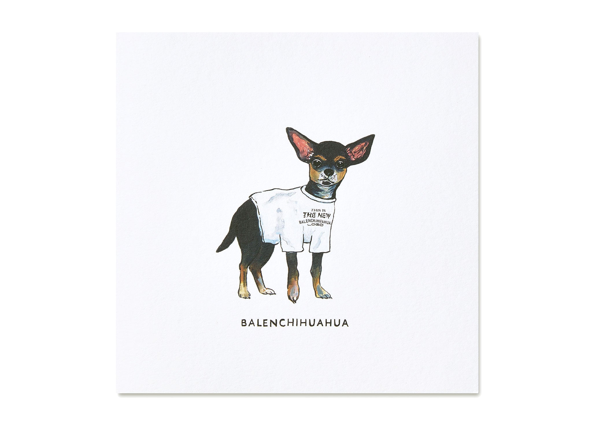 Jo Laing - Balenciaga Dogs in Vogue Greeting Card - luxury stationery made in England