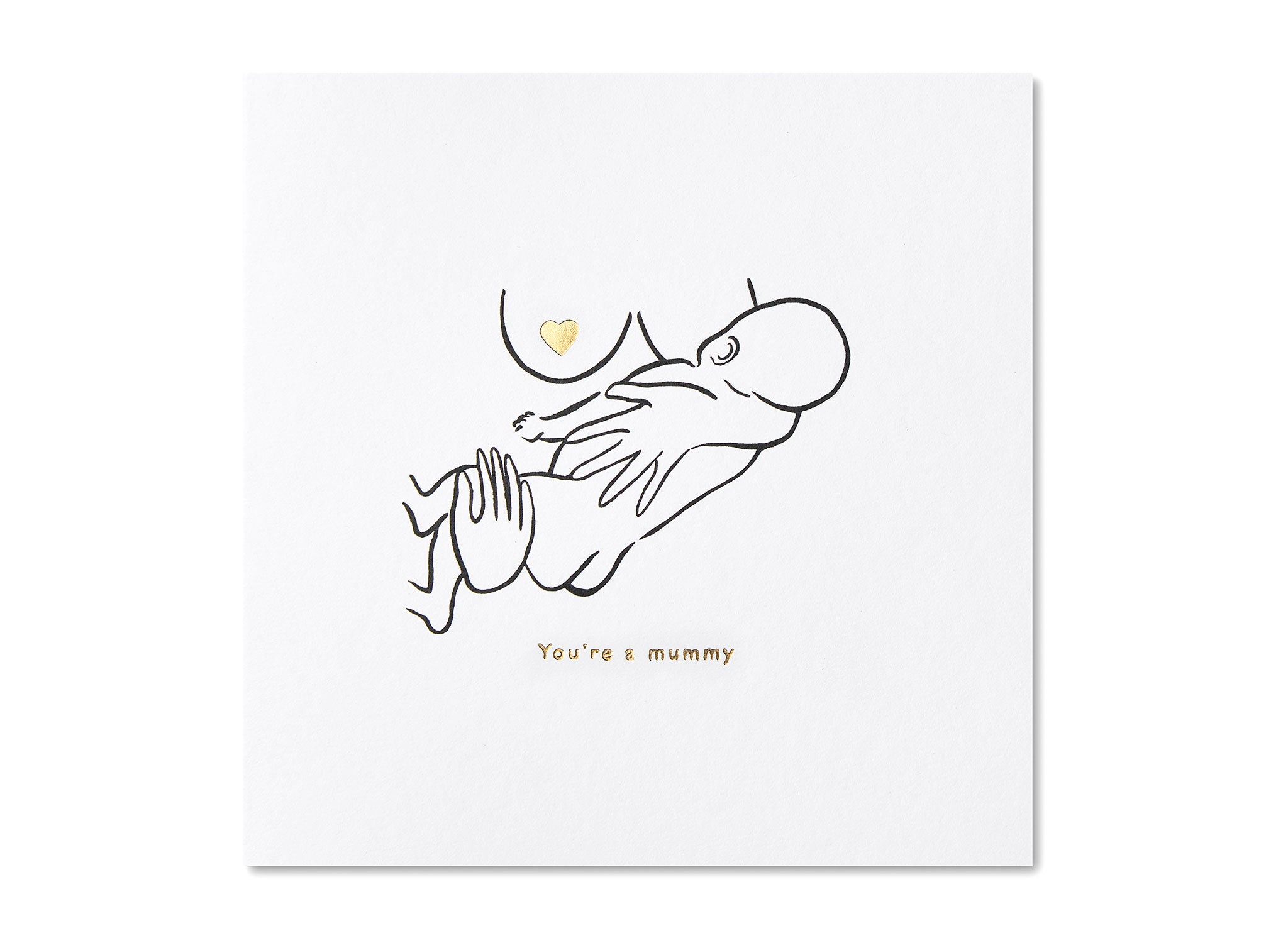 Jo Laing - New Mummy Greeting Card - luxury stationery made in England