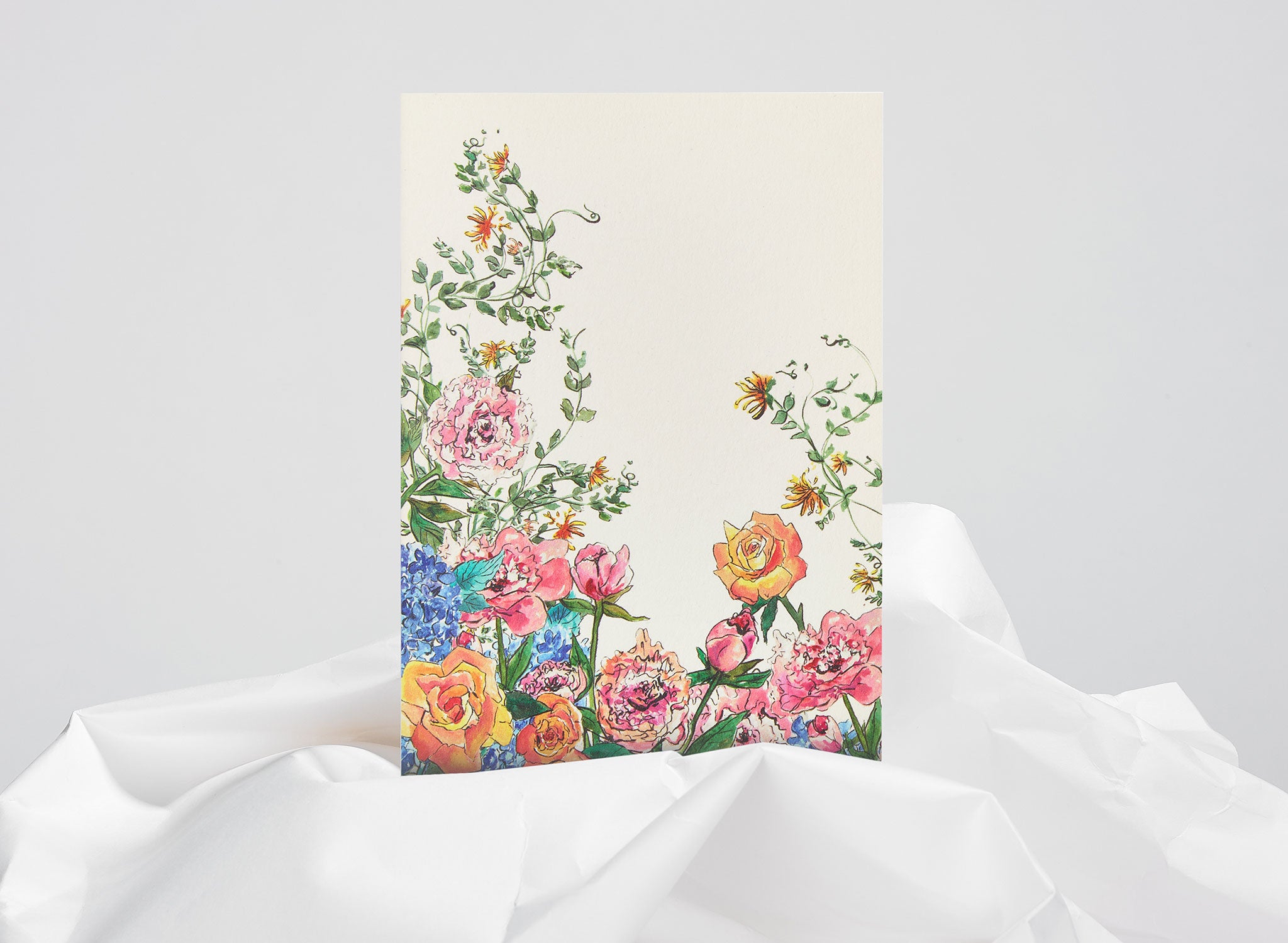 Jo Laing - Everyday Blooms Greeting Card - luxury stationery made in England