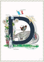 'D is For' Nursery Art Print - French Collection