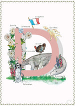 'D is For' Nursery Art Print - French Collection