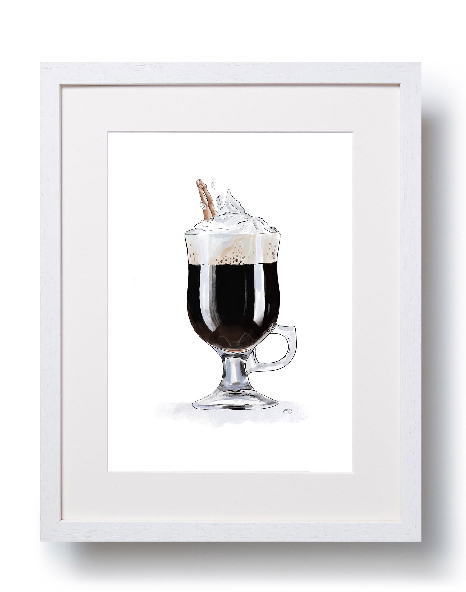 Dive In Coffee Art Print