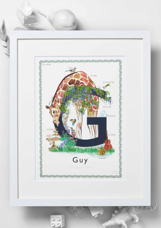 'G is For' Nursery Art Print - French Collection
