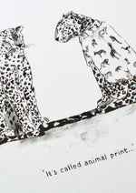 'Leopards in Vogue' Art Print