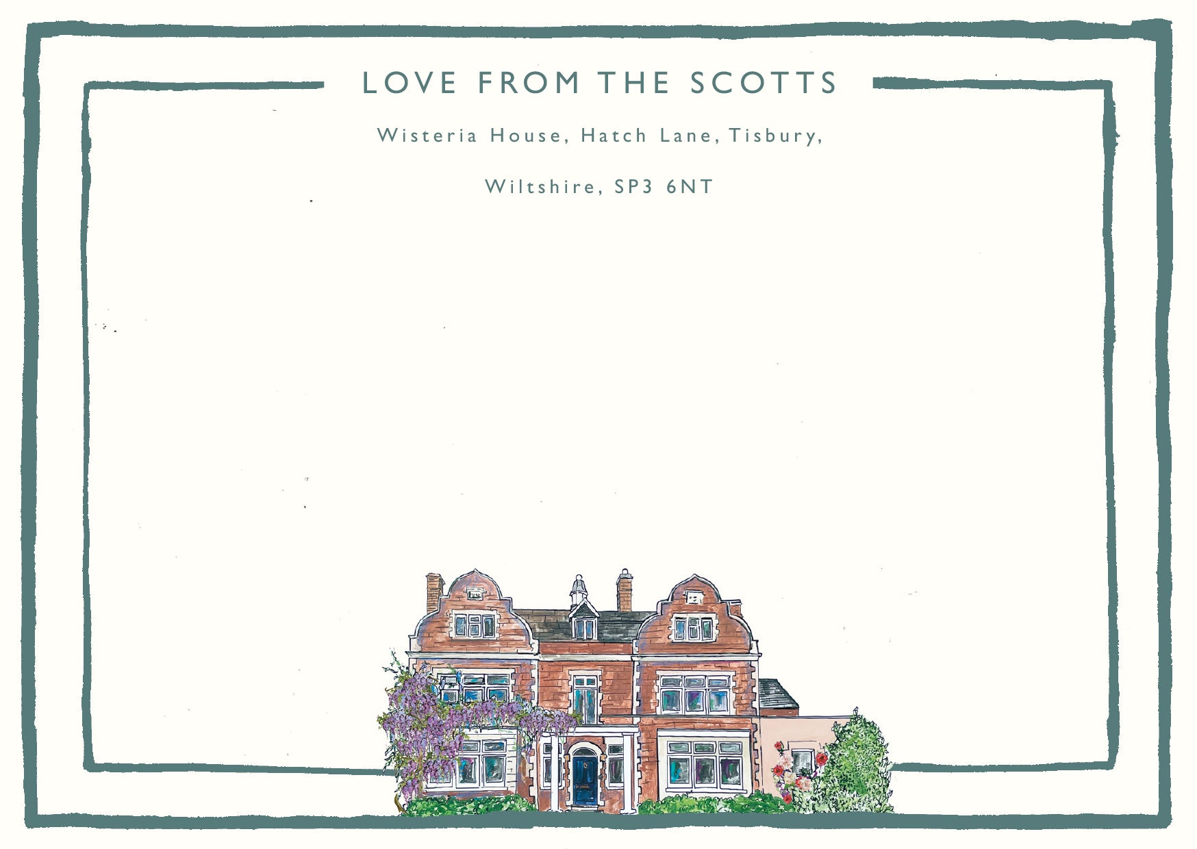 Bespoke Painted Home Notecards