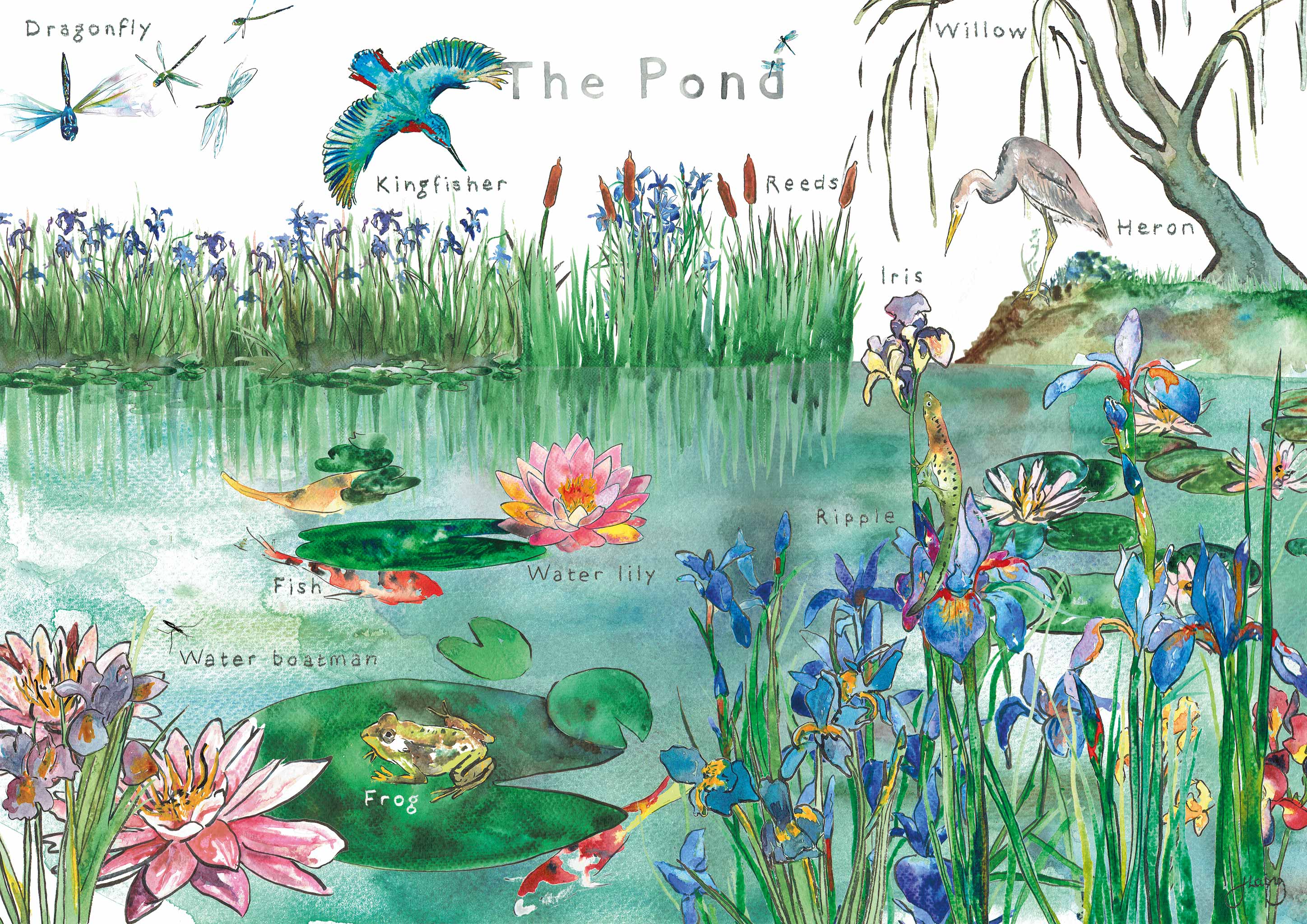 The Pond Nursery Art Print