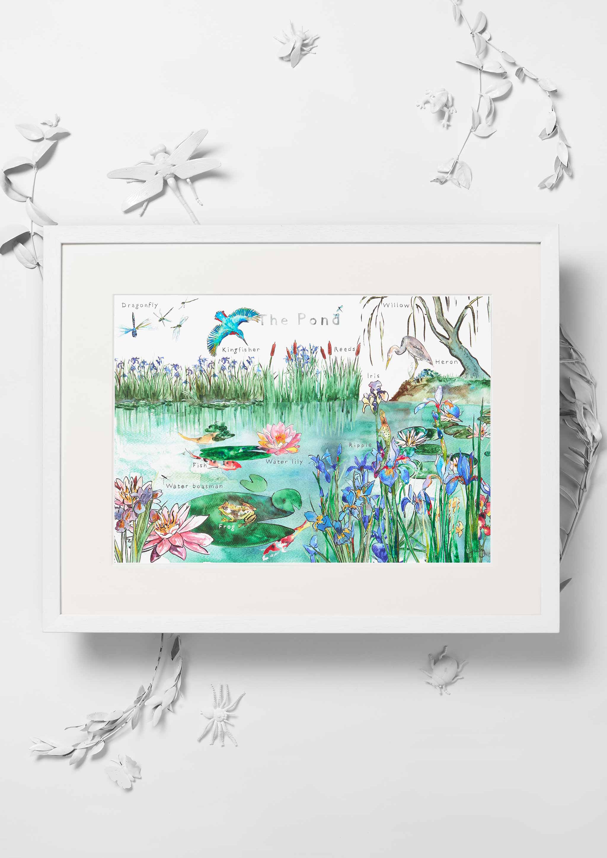 Jo Laing - Giclée Fine Art Print - The Pond Nursery Art Print