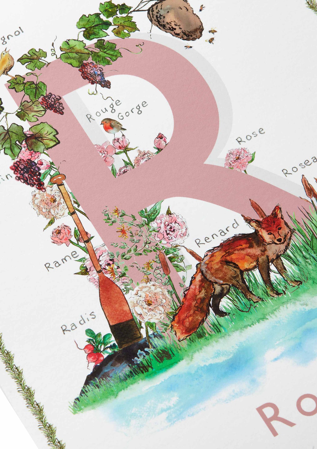 'R is For' Nursery Art Print - French Collection
